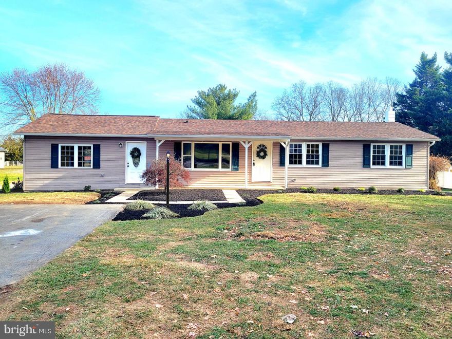 Fully Renovated Rancher in a quiet country setting conveniently located within 5 min of Hagerstown. Enjoy a spacious back yard and huge covered deck. Plenty of parking.  New roof, counters, floors, bathrooms and appliances. A giant recreation room with gas fireplace opens up to the back yard. The basement is finished, containing a full bath, office/bonus room, and ample storage. Recently passed a septic inspection in September.