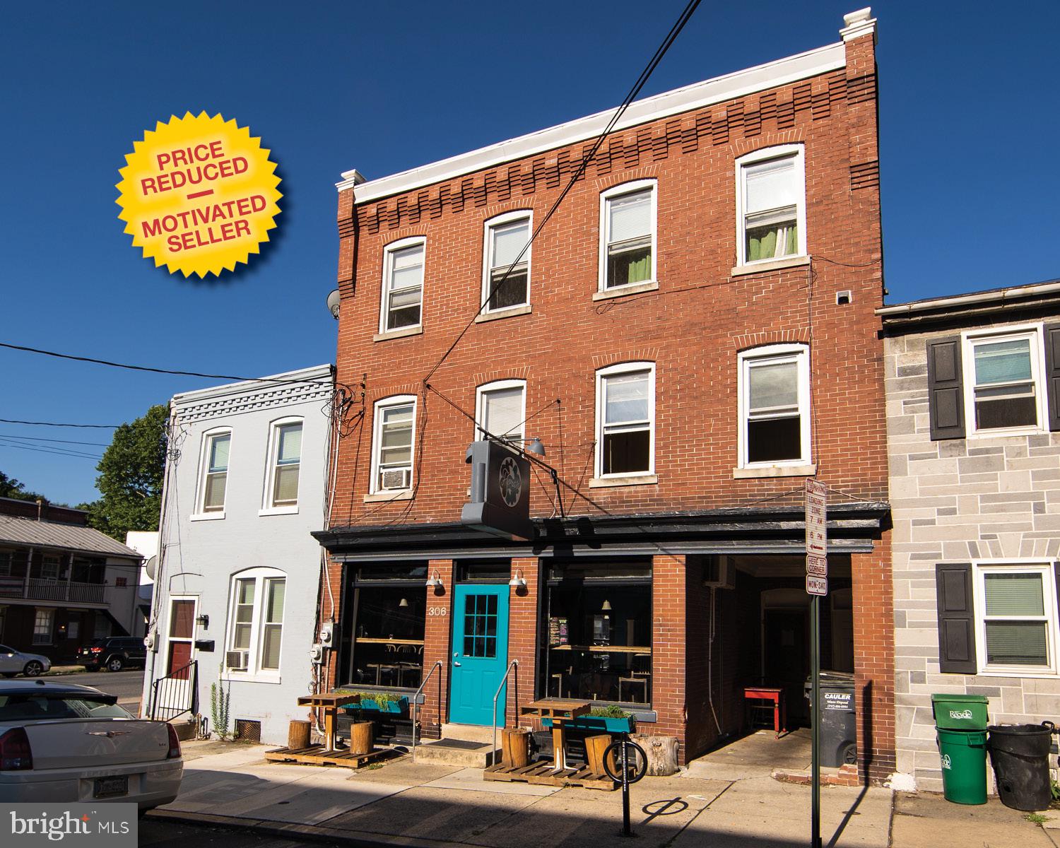 PRICE REDUCED - SELLER MOTIVATED. Fully occupied 6-Unit with low turnover on west side of Lancaster City: (4) efficiencies, (1) 1-BR and popular latin fusion restaurant on first floor that just renewed for a 3-yr term. All brick building, modern kitchens & baths, common areas recently refreshed, rubber roof and gas heat. Great investment - easy to operate. Income & Expenses under Documents.