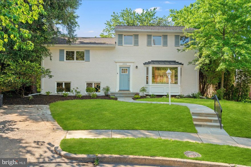 Fabulously renovated in beautiful Braddock Heights! Welcome to 2902 Mayer Place. Ideally situated on a cul-de-sac, this 4 bedroom 3 bath home has been completely renovated and updated by Blaylock Design Build. Enter into the open living room with picture windows that provide for great natural light. This large space flows easily into the kitchen and dining area. The kitchen is a chef's dream - featuring upgraded countertops, beautiful cabinetry, a prep sink and additional sink overlooking the rear yard, stainless appliances and gorgeous fixtures. Great for entertaining - the kitchen flows seamlessly into the dining area and to the rear yard - perfect for hosting summer parties! Head upstairs to the primary suite. Generously sized to easily accommodate a king bed and sitting area, this room has two closets and an en-suite bath with double vanities. Up one more level, you will find three bedrooms and a shared hall bath. The lower level boasts a recreation room - perfect for game nights, movie night, playroom or guest space - a full bath is located just down the hall for added convenience. Laundry and a utility room are also found on this level, plus a large crawl space that's perfect for storage! Outside, you will love entertaining on the bluestone patio - builder to install six foot fence for added privacy! Enjoy living in the amazing Braddock Heights - walkable to George Mason Elementary School, Ramparts, Fairlington Pizza, St. Elmos and so much more - you will love getting morning snacks from Great Harvest and shopping local at Reunions! Just minutes to I-395, Dash Bus routes, and Reagan National Airport, commuting is a breeze. Enjoy close proximity to Del Ray, Old Town and DC but with the quiet convenience of cul-de-sac life - this location cannot be beat. Welcome Home!