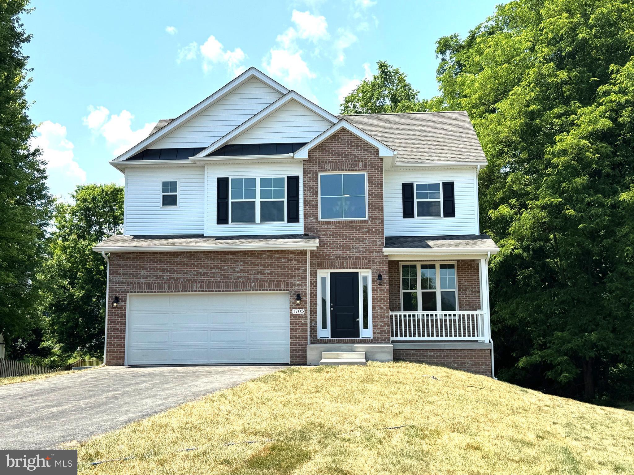 New Construction conveniently located within walking distance of War Memorial Park. This 5 Bedroom, 4.5 bath colonial features 9ft ceilings main level, Granite countertops, stainless steel appliances, and pantry in kitchen, a formal/ separate dining room, Gas Fireplace in large Family Room, & sunroom leading out to rear deck. Primary bedroom w/ WIC & spacious bath w/ large tile shower. Full finished basement w/ 5th bed, full bath, & rec room included, Brick front & front porch. 2x6 energy efficient construction. Builder offering up to $10,000 close assist with use of preferred lenders