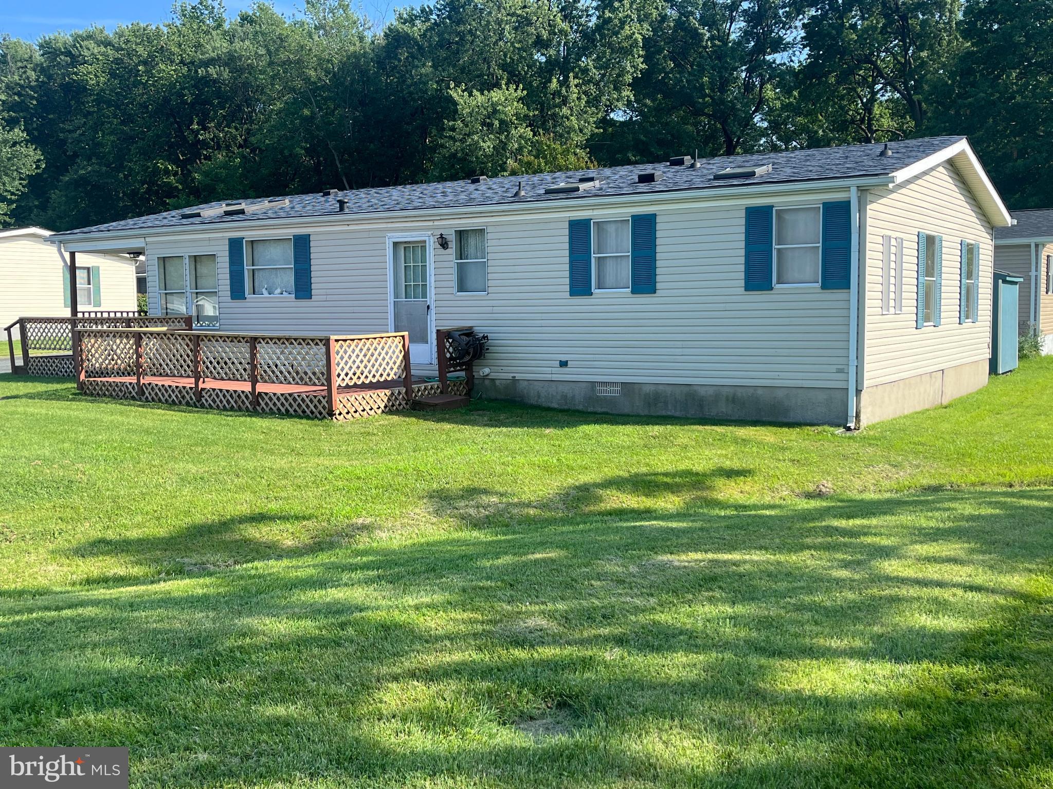 2 Bedroom, 2 Full Bath mobile home! Located in secluded, quiet community with no through traffic. 2 car parking & snow removal included. Walk in to the open floor plan with the living room and large eat in kitchen with a pantry. Separate laundry room off the kitchen includes washer & dryer. Walk down the hall to find your Primary bedroom with full bath! There's a 2nd bedroom and also a 2nd full bath in the hall. Outside you'll find a deck and shed and this home is located on a corner lot! Not real property transfer (only personal property). Subject to park approval at the link below. 1 pet per household (50 lbs or less). Site rent subject to increase. Please see showing instructions to schedule appointments. Home has been lovingly maintained and being sold AS IS. Contact Briarwood Estates for park approval at jrbcommunities