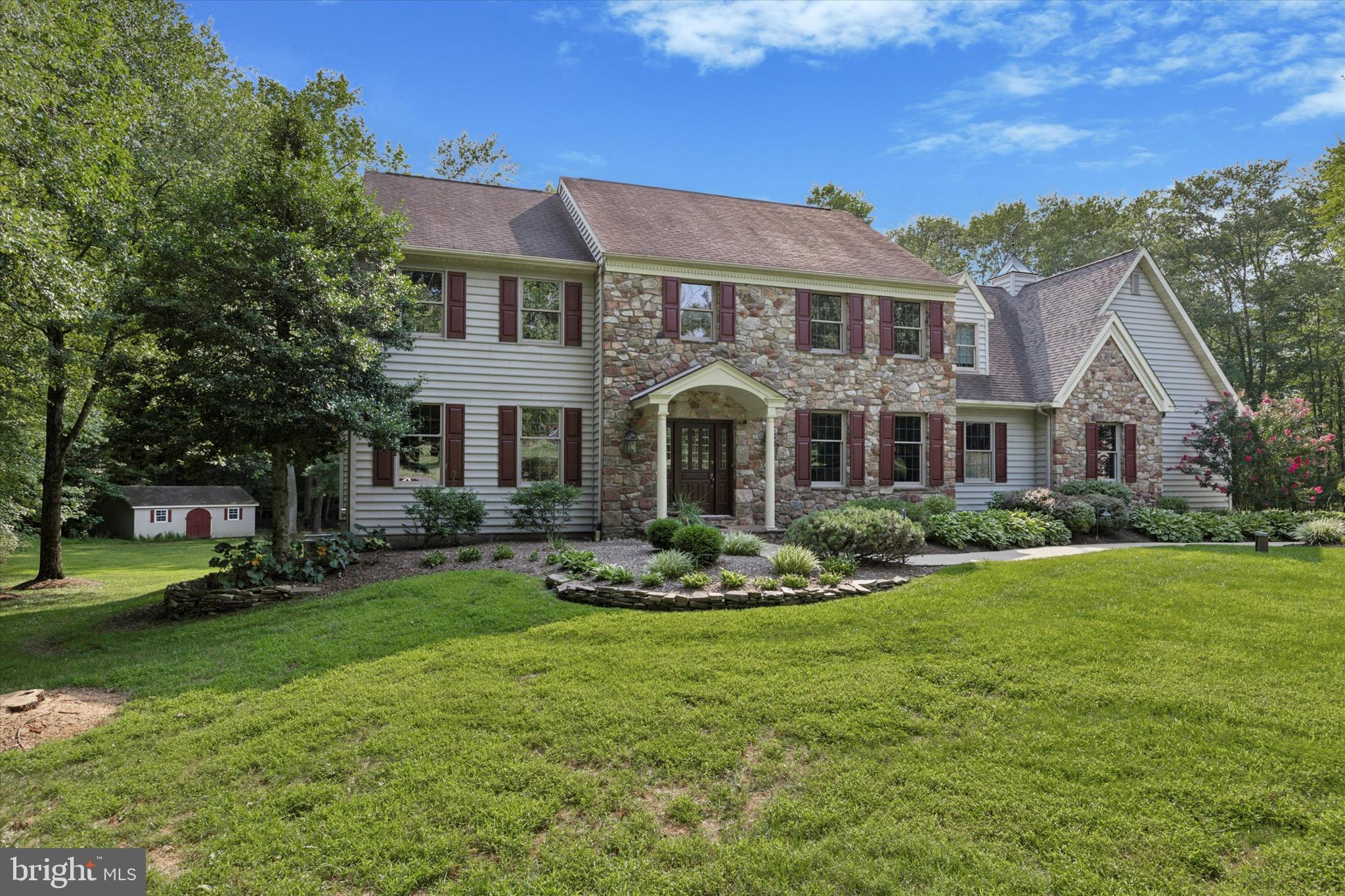 Stunning Custom 4-Bedroom Home on Over 3 Acres in Ivyland, PA. Welcome to this beautifully maintained and expansive 4-bedroom, 3.5-bath custom home nestled in a peaceful cul-de-sac in the heart of Ivyland. Located within the award-winning Council Rock School District and part of a close-knit community, this property offers the perfect blend of comfort, space, and tranquility. Situated on more than 3 serene acres, the home features a picturesque stream, private in-ground pool, and mature landscaping—your own personal retreat just minutes from everything. Inside, you’ll find a spacious and thoughtfully designed layout including: large eat-in kitchen perfect for gatherings and everyday living, Bright and airy formal living and dining rooms, generous family room with ample space to relax or entertain, dedicated home office ideal for remote work or study, fully finished walk-out basement, perfect for a rec room, gym, or guest space. With 3.5 bathrooms, a 3-car garage, a shed for extra storage, and plenty of closet space throughout, this home checks every box for comfort and functionality. Whether you're enjoying a quiet morning by the stream, hosting summer parties by the pool, or enjoying cozy evenings indoors, this property offers a lifestyle that’s hard to match. Don’t miss the opportunity to own this exceptional home in one of Bucks County’s most desirable locations!