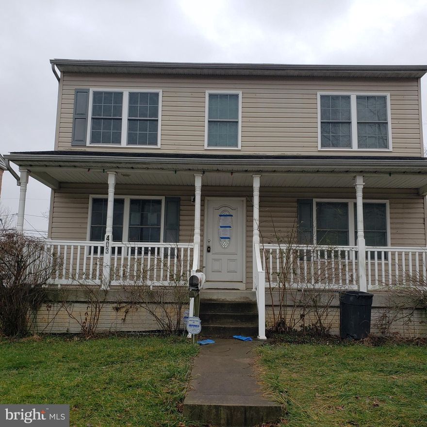 Calling all investors, house flippers, flip curious and lovers of Great deals. This is quite possibly the best deal in Baltimore. I proudly present to you, 403 Church Street . A Single family home in need of repairs for a townhouse price. This home features 4 generous sized bedrooms up stairs and 2 full baths. The main floor has hardwood and carpet and the lower level can be finished for additional living space. Huge back yard and a nice sized deck off the kitchen .