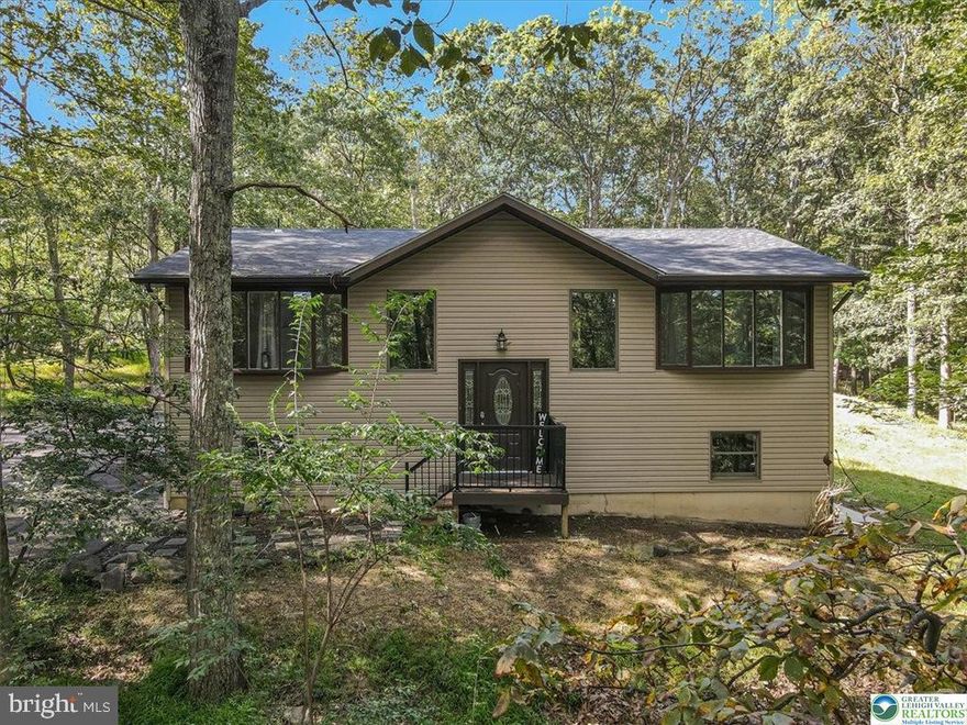 Drive into your private oasis up your expansive driveway to your beautiful home nestled on over an acre in the heart of Tannersville. Natural light floods your grand living room with oversized windows, complimented with gleaming hardwood floors. Spacious 6 bedrooms to fit the family. Remodeled kitchen with stainless steel appliances and quartz countertops. Upgraded bathrooms and premium flooring throughout. A lower-level family room to enjoy movie nights or game days. Step outside and entertain with a sprawling deck designed to host. Walk down to roast some marshmallows at the firepit or grab the basketball and shoot some hoops at the pro grade basketball court. Just a short drive to the renowned Crossings shopping outlets, major highways, resorts, restaurants and entertainment. Unmatched quality with comfort and luxury. Schedule your showing and see it for yourself!