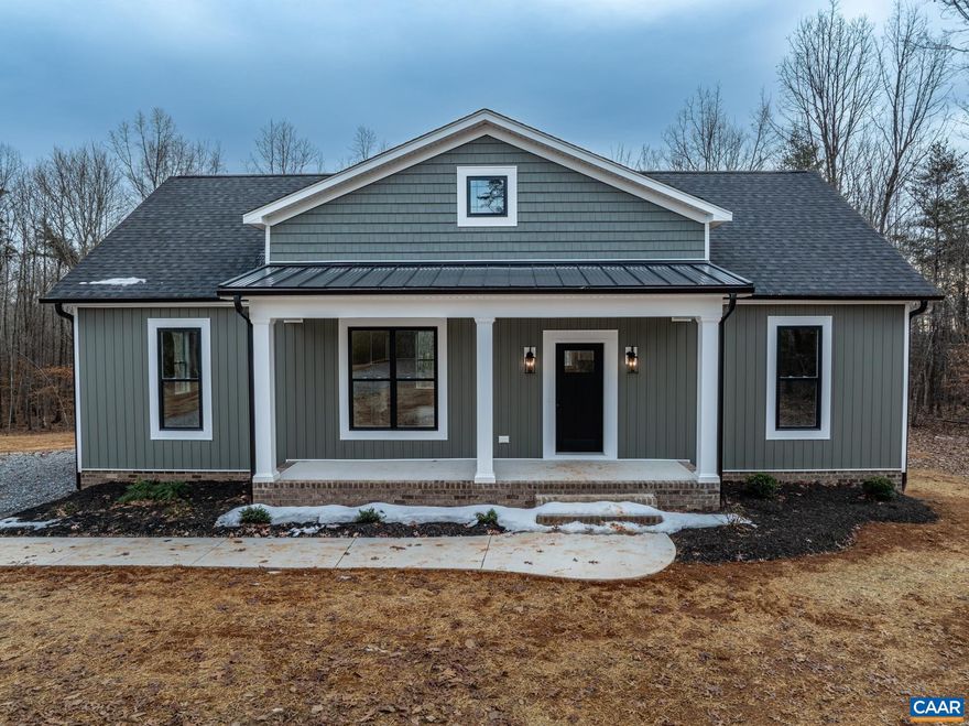 Welcome to your dream home, nestled in the heart of Buckingham County! This beautifully designed 3 BEDROOM 2- BATH home is set to be completed in September 2025, offering modern comforts in a serene, spacious environment. The OPEN FLOOR PLAN combines the kitchen, dining, & living areas into a spacious GREAT ROOM with a CATHEDRAL CEILING, perfect for gathering. The KITCHEN features GRANITE counters, MERILLAT CABINETS, a central ISLAND & a PANTRY. LVP FLOORING runs throughout the main living spaces. Comfortable BEDROOMS :Retreat to one of the three cozy bedrooms, each adorned carpeting for added comfort. These spaces offer tranquility and privacy, ideal for restful nights. Stylish BATHROOMS: The two well-appointed bathrooms feature modern fixtures and finishes. Durable LVP Flooring: Enjoy the beauty of luxury vinyl plank flooring throughout the main living areas, offering durability and easy maintenance, perfect for today?s active lifestyle.