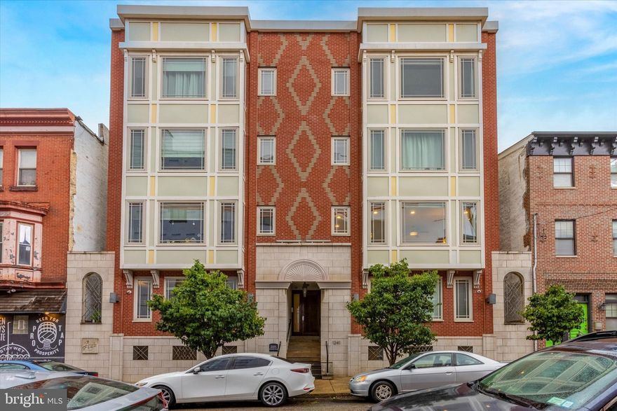 Welcome to the Argyle. Introducing unit 1B, a beautiful 2 bedroom, 2 full bathroom condominium which has it all, including GARAGE PARKING and is one of the only units in the building with PRIVATE OUTDOOR SPACE! This 10 years young new construction building is in the heart of the Loft District, very centrally located and walkable to everything the city has to offer! Enjoy tons of upgrades here including brand new tigerwood hardwood floors throughout (just installed!), beautiful kitchen with island consisting of quartz countertops and stainless steel appliances, private patio off of living room, in-unit washer and dryer and pantry in kitchen. Both bedrooms have en-suite bathrooms (one with separate entrance from hallway for entertaining purposes) and large closets! Coat closet in entryway and several storage closets. Low condo fees which include parking garage maintenance, building maintenance, water, snow removal, trash removal and insurance. Walk score off the charts as you not only can enjoy all of the Loft District hot spots including the Rail Park, Love City Brewing, Cafe Lift, Prohibition Tap Room, but can easily get to midtown, center city, Rittenhouse Square, Reading Terminal Market, Fairmount and more! Easy public transportation and highway access in and out of the city from here. Take a look today!