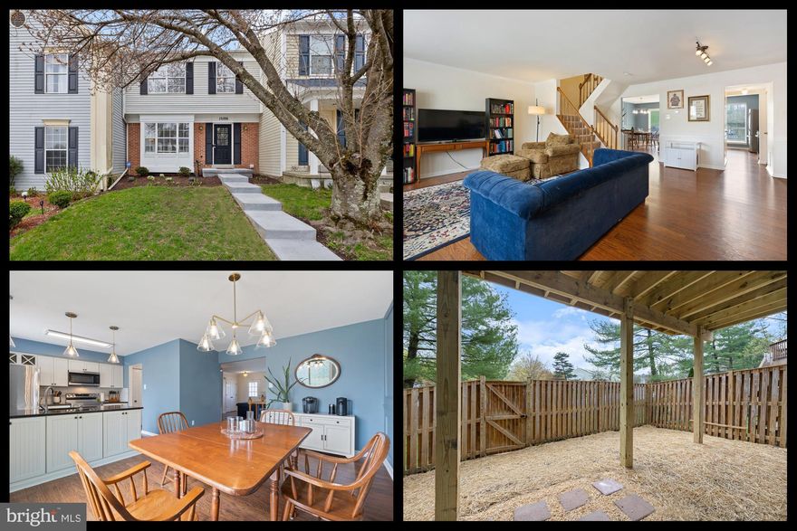 BACK TO ACTIVE. Welcome to this beautifully kept and updated 3-bedroom 2.5-bathroom townhouse in Longmead. This townhome has many nice features not commonly found in this price range including a brand new spacious deck, an updated kitchen, engineered wood floors on the main level, an updated full bath on the upper level, a fully fenced yard, a new concrete entrance walkway and new exterior landscaping! The layout offers the best of a traditional and an open floor plan with an expansive living room opening into a dining area/eat-in area on the main level and 3 bedrooms on the upper level. The updated kitchen features a large granite island, cream-colored quality cabinetry and stainless appliances. The kitchen leads out to a new wood deck that overlooks the community center and pool. On the upper level, there is an oversized primary bedroom with double privacy entry doors, a large walk-in closet and an attached bathroom and dressing area. The two additional bedrooms on the upper level share a nicely updated full hall bathroom featuring a tub/shower combo. The basement level features a finished family room/den area with lots of natural light and a fireplace as well as a large utility/storage area with laundry and space for expansion. The basement sliding door leads out to a fully fenced and gated backyard. Two assigned parking spaces (#834) are side-by-side and directly in front of the property. Perfectly located and convenient to Route 28, Georgia Avenue and the ICC( I-200). Call and schedule your showing today or attend the OPEN HOUSE THIS SUNDAY April 6th from 12-2pm.