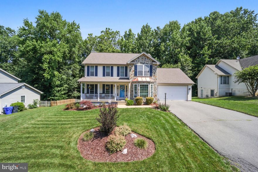 ***Offer Deadline July 22 at 10am***Welcome to your new home! Step into this beautiful, bright and well kept home in the sought after neighborhood of Cartegena Highlands. The main level boasts gleaming hardwood floors. The living room has a lovely gas fireplace for cozy nights and entertaining. The kitchen has stainless steel appliances and granite counter tops including the kitchen island, which leads into the mudroom with an installed storage unit and washer/dryer area as well. Step upstairs into the master bedroom where recessed light was installed in addition to a closet storage system. The primary bath boasts luxury vinyl planking and a deep soaking tub for relaxation from those long days. Looking for a place to entertain? The large back deck is perfect for a cookout or birthday celebration, with a spacious backyard. 
 Seller also added new HVAC system with smart Ecobee Thermostat in addition to a stair system to access the extra storage space in the attic. This home is located in an area that has easy access to DC/VA/National Harbor and PAX.  This is a MUST SEE! ** Seller may need a two week rent back.