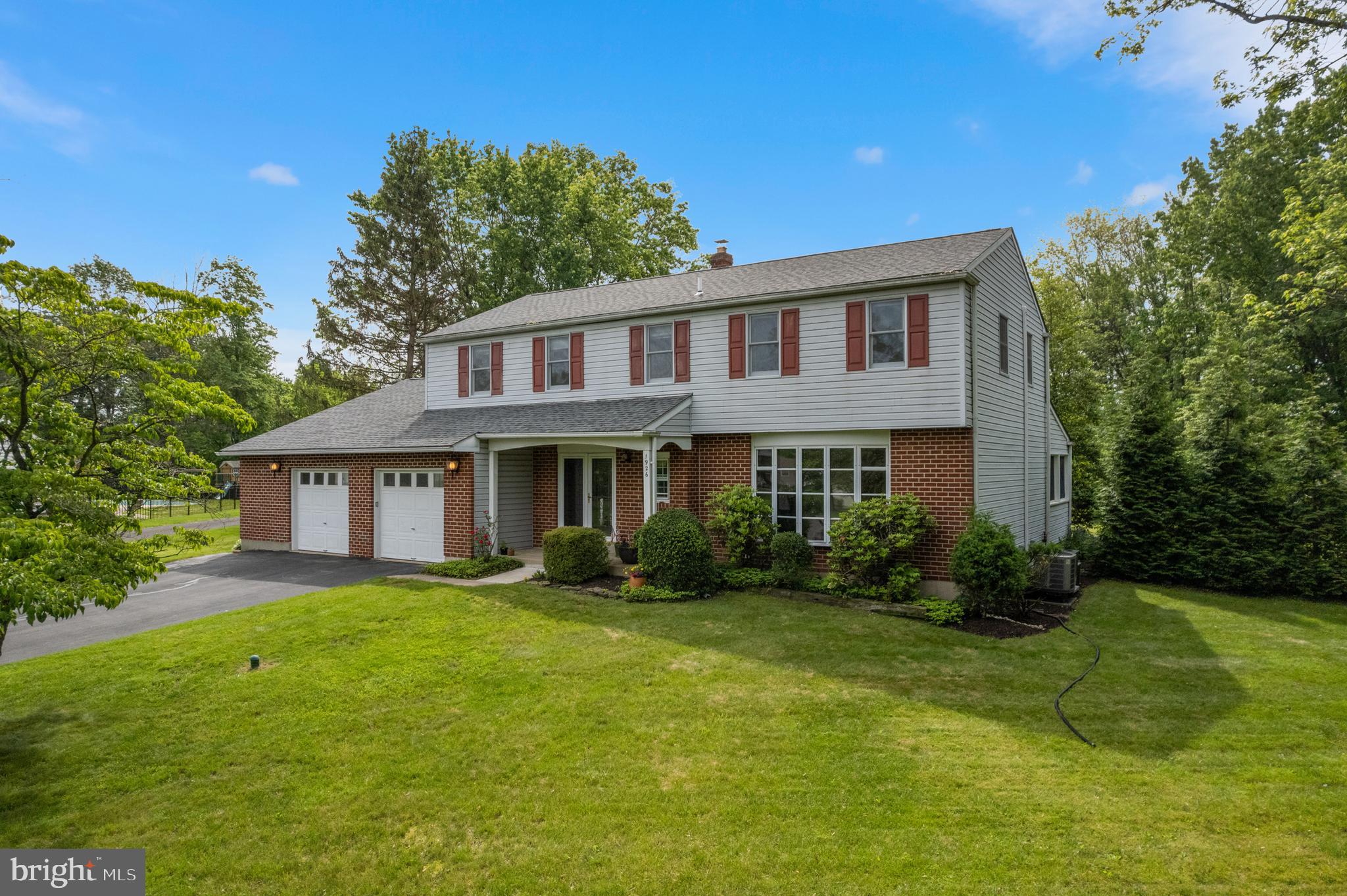 Don’t miss this beautifully situated 3,166 sq ft home located on a private .85 of an acre at the top of a cul-de-sac lot! Open the double entry doors to the foyer and find the spacious hardwood floored living room on your right. The hardwood flooring extends into the adjoining dining room, which provides a view of the family room. The open floor plan includes a family room adjacent to the kitchen and dining area, featuring a centrally located fireplace that offers warmth and comfort during cold winter evenings. During the nicer weather days, enjoy the tranquil yard views from the enclosed patio. Upstairs you will find a main bedroom separated from the others with its own full bathroom, walk-in closet and study area. The attic access for additional storage is in the main bedroom closet. On the other side of the second floor are two spacious bedrooms with beautiful yard views. All bedrooms boast hardwood flooring. The oversized 3-car garage includes a rear entry garage, ideal for a shop or extra storage. The spacious garage with views of front and rear yard could be utilized for entertainment purposes on days when the weather is unfavorable! Located on a quiet street with easy access to local amenities, this home offers comfort in a peaceful, exclusive setting.