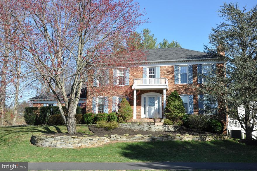 Upgraded Brick Front Colonial with over 3,000 square feet on 3 Levels - all on a wonderful 2/3 acre lot w/ hardwood floors on main & upper levels! Remodeled gourmet kitchen w/ granite! Large family room off Kitchen w/ fireplace & French doors open to wonderful sun room that looks over large backyard! Huge master bedroom w/ luxury master bath! Fully finished walk-out basement with full bath and 5th room, French open to lower level patio. Some recent updates include sunroom in 2015, Master bath 2017, Washer/Dryer 2015, Cooktop 2018 and HVAC in 2014 NO HOA!