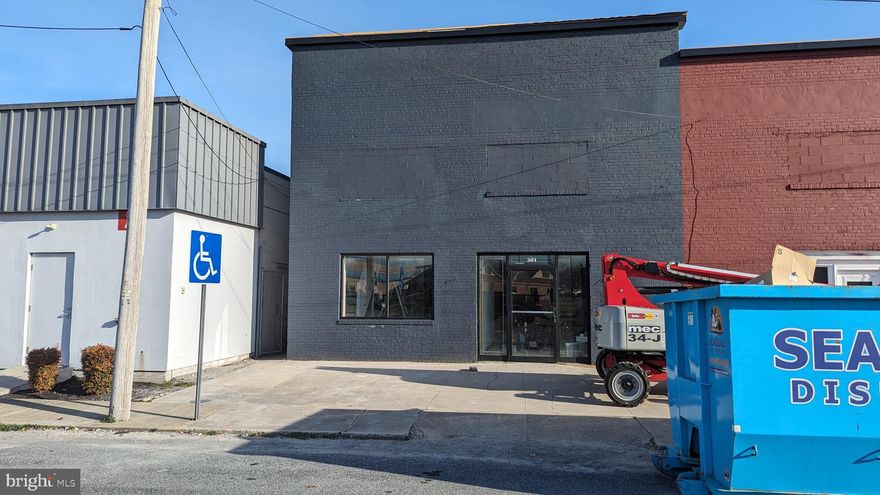 3,750sqft retail space available in Salisbury.  Freshly renovated, wide open space, upstairs office with bathroom, two additional bathrooms on the main level, 15’ high ceilings, new LVP flooring and paint.  Large facade improvements are underway.  Highly visible from Business US-13 in central Salisbury, this building is located on the corner of Cross St and Washington St which is less than 100’ from the highway.  In the vicinity you’ll find a good mix of commercial use including Salisbury’s downtown district, Tidal Heath Peninsula Regional Hospital (directly across highway), Tidal Health Crisis Center (next door), Evo Craft Brewing Company and Public House, Salvation Army, Real HVAC Services, Harris Market, Grease Monkey and many more.