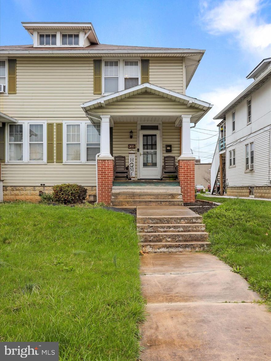Welcome to your future home, situated in a prime Chambersburg location just a leisurely 5-minute stroll from Chambersburg Area Senior High School! This charming half-duplex offers not only proximity to top-notch schools but also easy access to historic downtown Chambersburg, where you'll find dining, shopping, and entertainment.

Step inside this well-maintained gem and admire the beautiful hardwood floors, freshly stained in 2022. The floors in the bathroom and the second-level hallway have been recently updated as well. With 3 generous bedrooms and 1 full bathroom, there's plenty of space for everyone.

The main floor boasts a bright dining room and a kitchen with enough room for a cozy breakfast nook. Imagine family gatherings and dinner parties in these inviting spaces. Downstairs, the basement features versatile room arrangements, with a newly added wall that offers the potential for a separate room or a fully finished basement. With washer and dryer hookups, the basement is as functional as it is flexible.

Step outside to discover a nicely sized backyard, perfect for entertaining or simply relaxing in the sun. Parking is a breeze with both off-street options in the rear and convenient on-street availability in front. The concrete walls between units ensure a peaceful and private living experience.

Don’t miss your chance to own this delightful home in a coveted location. It’s not just a property; it’s the lifestyle you’ve been waiting for! Schedule a viewing today and envision yourself in this wonderful community.