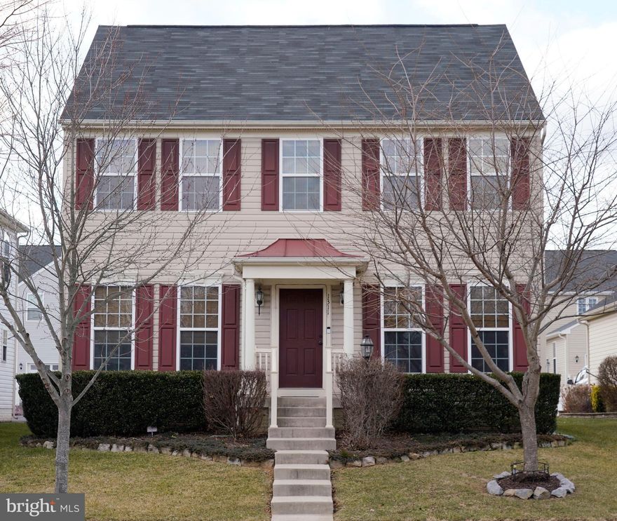 Beautiful colonial home in a highly sought after neighborhood.  This one is a must see and won't last long.  The main level features a formal living room, formal dining room, kitchen with breakfast nook, laundry room and half bath.  The upper level boasts a master suite with master bath that includes soaking tub, separate shower, double sinks.  Two other bedrooms and hall bath.  Full unfinished basement with room to finish the way you like.  Step outside to the covered back porch and large flagstone patio area.  2 car garage.