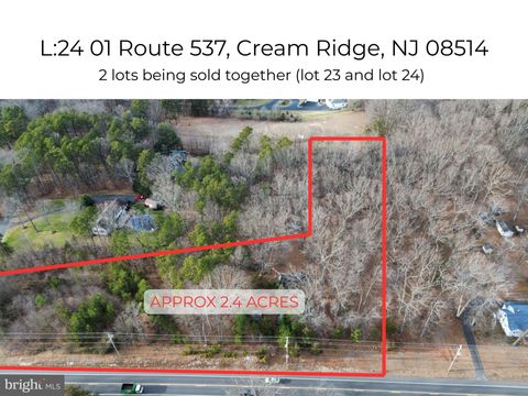 Vacant Land For Sale - L:24 01 Route 537 Dr<br/> CREAM RIDGE, NJ 08514