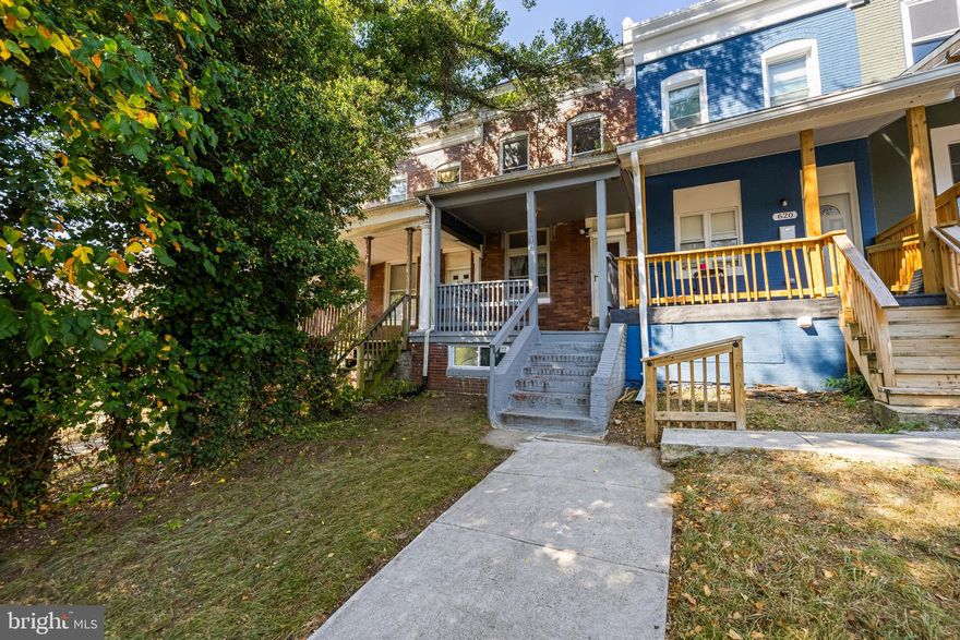 Classic 1920 Red Brick Row Home in Revitalizing Edgewood Neighborhood

Step into timeless Baltimore charm with this classic 1920 red brick row home, located in the up-and-coming Edgewood neighborhood, right next to Edmondson Village. Featuring a spacious front porch and a generous back yard that can easily be transformed into parking with a private patio, this property blends historic character with endless potential.

Inside, you’ll find 2 levels of living space plus a full basement, offering flexibility and storage. The home boasts 3 bedrooms and 1 full bath, with preserved historical details including original transoms throughout and a beautifully crafted staircase that serves as a centerpiece.

Perfect for first-time homebuyers seeking affordability and character, or investors looking to join the revitalization of Southwest Baltimore, this home is an excellent opportunity to customize and create value.