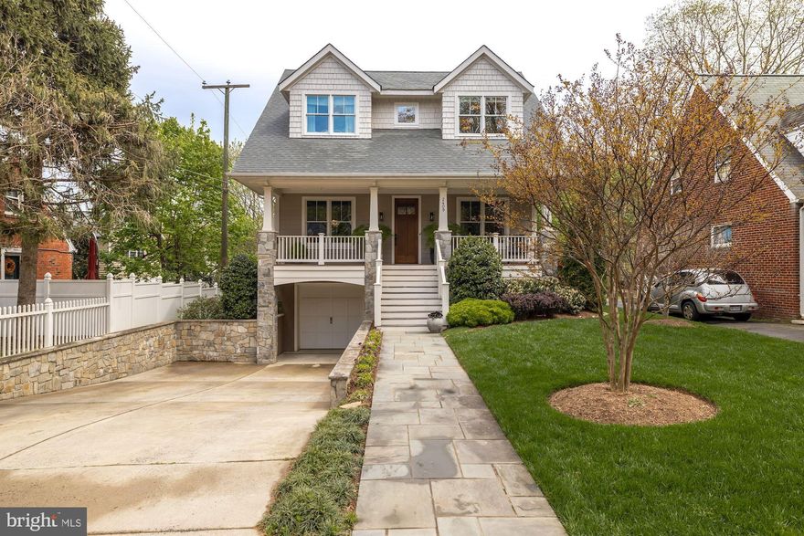 This custom-built Craftsman offers a light-filled and open floor plan with countless upgrades throughout its 4,600 square feet of living space. The main level provides a flowing floor plan with a living room, dining room and butler's pantry that connects to the gourmet kitchen with a large island, marble and granite countertops and a Wolf range. The kitchen opens to the family room and breakfast nook. Upstairs, there is a luxurious primary bedroom suite, second bedroom suite, two additional bedrooms, a full bath and a laundry room.  The lower level is light-filled with a large recreation room, fifth bedroom, full bath and mudroom area leading to the attached garage. The picturesque backyard has been professionally maintained and features a charming deck, a spacious stone patio, landscape lighting and a large lawn. Featuring a wonderful location that's only a short walk to both Chestnut Hills & Greenbriar parks, as well as the Lee-Harrison Shopping Center. Additional features include a security system, secure storage room under the front porch and a hard-wired 16KW Briggs & Stratton generator.