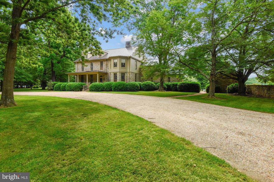 "Rutledge Farm" Premier Middleburg estate, minutes from town. Main house of stone and frame construction circa 1740 with addition in 1820. 6 bedrooms, 3 1/2 baths, 5 fireplaces, high ceilings, moldings and detailed woodwork throughout. Equestrian facilities are unmatched. See detailed attachment on specifics. 85 lush acres. 4 barns totaling 27 stalls, 14 paddocks, derby field, 218x80 indoor arena, 250x150 all weather outdoor arena, 80' lunging arena, (all three arenas' footings done by Attwood Equestrian Surfaces) polo field (or 2 grand prix fields), 4 board, double fencing, automated nelson waterers, Colonial Affair winner of 1993 Belmont Stakes bred at Rutledge. Other improvements include  farm office with attached staff housing, machine shed, carriage house with apartment, stone spring house/office, 3 bedroom apartment and pond with gazebo.  Offering is subject to Loudoun County approval of subdivision.