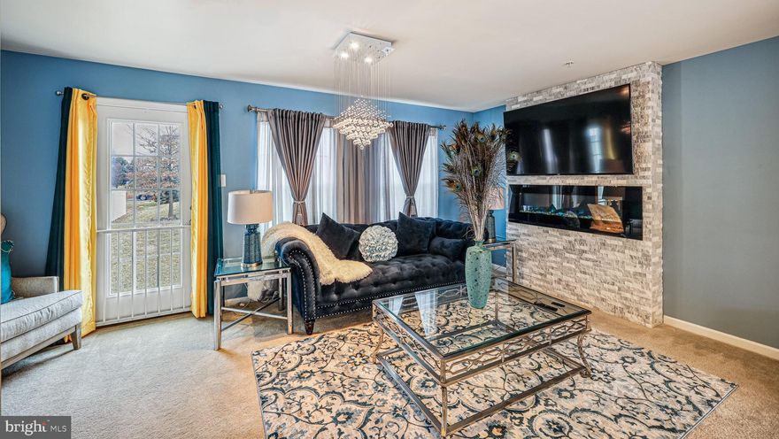 Welcome to 9316 Master Derby Drive, a stunning home in the heart of Randallstown. As you enter, you'll be greeted by luxury vinyl plank flooring leading to a versatile den or home office. Step outside to enjoy the rear wide open green space and convenient access to a one-car garage is also found on the entry level. Make your way to the heart of the home, the main level, boasting a gourmet kitchen equipped with stainless steel appliances, a double stainless-steel sink with goose neck faucet, kitchen island with a breakfast bar & pendant lighting, gorgeous cabinetry with extra storage space, and elegant low maintenance flooring. The dining room is adjacent to the kitchen, filled with natural light and is the perfect spot for morning coffee or planning your day. The bright living room features an upgraded stone electric fireplace surround, creating a warm and inviting atmosphere. A half bath is also found on the main level, ensuring convenience. Upstairs, the bedroom level is designed for relaxation, featuring a primary ensuite with plush carpeting, walk-in closet and a primary bath with a double sink vanity and a large walk-in shower. Two additional bedrooms and a full bath with low maintenance flooring and a tub shower combination are perfect for family or guests. This home is ideally located close to dining, shopping, and commuter routes, making it a perfect choice for those seeking convenience and accessibility. This home offers a wonderful opportunity to enjoy a vibrant community close to schools and parks. Don't miss the chance to make this beautiful property your new home!