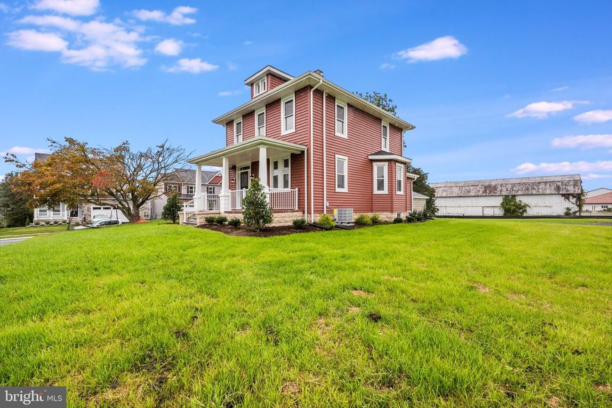 HOME IS THE CENTER PIECE OF THE COMMUNITY - MINIMUM CREDIT SCORE of 700 required.
Renovated Historic Home is the centerpiece of the beautiful New Community of HOMESTEAD, featuring Craftsman Style Homes.  Enjoy the view overlooking the community and enjoy the constant breeze as this home is perched at the top of the community.   Home has been updated to include a primary bedroom & bath, half bath on main level, and 1940's architectural features that are full of charm! Laundry is located on main level and unfinished basement for storage.  This historic home is the showcase of the neighborhood reflecting on one of Anne Arundel County's oldest farms.