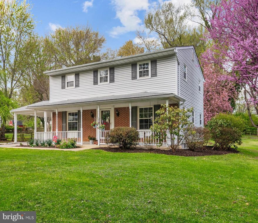 Situated on a lovely .60 acre lot, this 4/5 Bedroom colonial, with attached carport , boasts a front porch where you can relax, as well as a paver patio in the back yard where you can sit, dine and grill,   Step in to the foyer and you will find on the main level, the Living Room, Dining Room & Den/5th BR (these rooms have hardwood floors as well as the four upper level bedrooms) a bright & cheerful eat-in kitchen with ample table space, & half bath, Upper level offers 4 generous-sized bedrooms, a hall bath with tub/shower combo and Primary Bedroom with private primary full bath,  Full Basement is ready for your finishing touches!  Basement was professionally waterproofed (Maryland Mold & Waterproofing (2025) and comes with a transferable lifetime warranty & mold mitigation performed, Exterior basement door to walk upstairs and all basement windows replaced (2025), Main sewer line was replaced in 2022, Estate sale and being sold "as is" this home offers an abundance of potential and is priced accordingly.