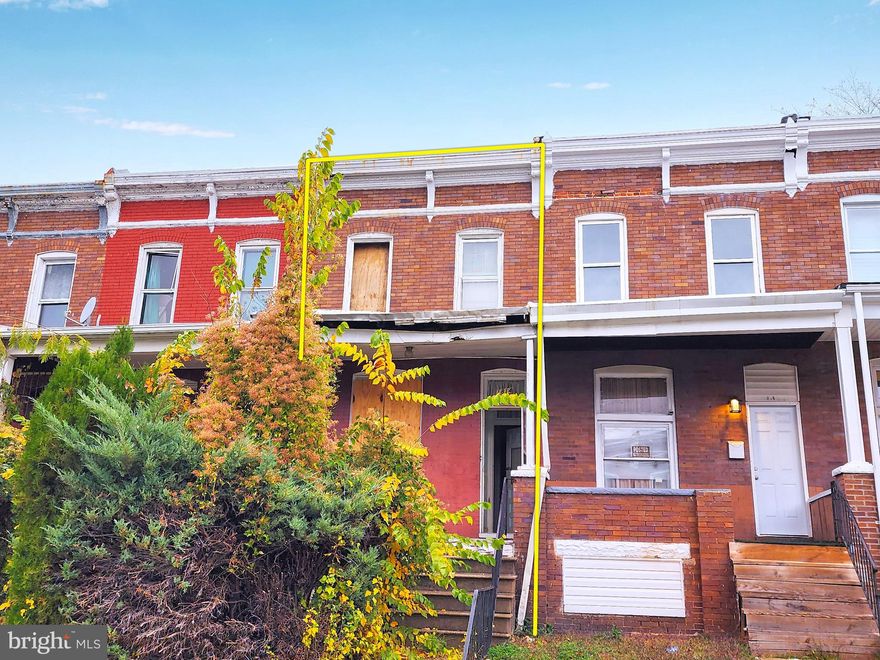 ONLINE AUCTION: Bidding begins 12/12 @ 10:00 AM. Bidding ends 12/14 @ 10:50 AM. List Price is Suggested Opening Bid. Deposit: $5,000. 2 Story Townhouse located in the Coldstream Homestead Montebello area. BLOCKS to Clifton Park Golf Course. JUST MINUTES to Herring Run Park. Easy access to major traffic artery Harford Rd.