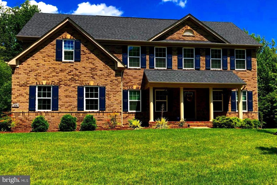 This exquisite home sits at the end of a Cul-de-sac on a quiet street. The front of the home has a  very nice porch which protects you from all weather related elements at your point of entry into the house. The main level of the home has all hardwood floors and the floor plan is extremely functional. There is an in-law suite on the main level which can also serve as a guest room. The living room and dining rooms are at the front portion of the home and are well sized to entertain a large family . The kitchen has all stainless steel appliances and a granite counter top. Next to the kitchen is the bonus morning room which leads to the newly constructed trek deck which has a 10 year warranty. The cozy deck overlooks the lovely  golf course and makes for a nice escape at any time of the day. On the second floor we have five bedrooms and a laundry room with it's new Maytag washer and dryer. The master bedroom has huge walk-in closets, master bathroom has a soaking tub and a separate shower.  The walkout basement has a rough-in for a future full bath and a nice double door which leads outside and to the view of the golf course once again
The spacious yard has an in ground sprinkler system with 39 heads  which is reflected in the well kept lawn and healthy plants used for landscaping. The side loaded garage provides additional driveway space  and a great opportunity to park four or more additional cars . This home will meet all your needs while offering you much more..... Do note that Seller's Title Company is Millennium Title.