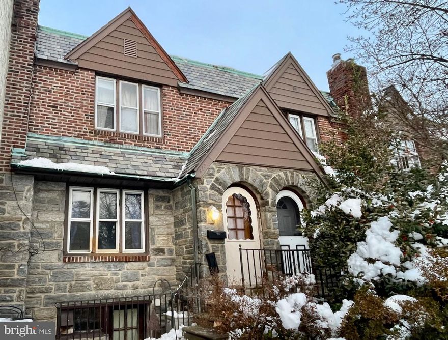 Welcome to a rare opportunity for a duplex in Havertown.  Whether you are looking to live in one unit and rent the other, or considering an income producing property, this Tudor style duplex offers a great opportunity.  Walking up to the stone and brick row, you'll step up to the front common entrance hall.  To the left you'll find the entrance of the first floor unit that spans the first floor and walk out finished basement.  This unit begins with a large living room with brick fireplace and large front window.  Down the hall, you'll find a full hall bath with tub, the 1st floor bedroom, and a hall closet, before entering the kitchen.  The kitchen includes wood cabinetry, gas cooking, tile floor and a rear exit to a covered back porch.  Stairs off the kitchen lead down to the finished basement that includes a laundry area, 2 rooms (one potentially a bedroom) and a 1/2 bath.  Exits can be found to the front and rear of the basement.  The 2nd unit offers a 2 bedrooms and 1 full bath and is currently occupied on a month-to-month lease (1,350.00 per month).  Utilities are separated including separate gas heaters, gas hot water heaters and electric.  Water service is common and paid by owner.  Located along Darby Road, a couple doors down from Manoa Road, you have great walkability to shops and restaurants alone Brookline, Veterans Field, Bailey Park, the Pennsy Trail, Skatium, Wawa, Chatham Park Elementary, Haverford Twp. Public Library and much more!