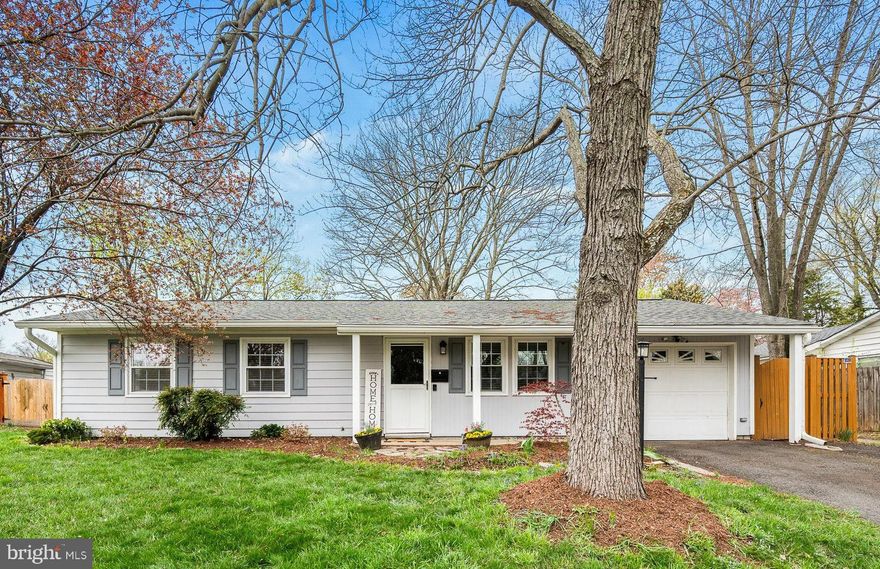 Welcome to this charming single-family ranch in the heart of Sterling Park, offering three spacious bedrooms and two full baths. This well-maintained home is move-in ready, featuring fresh paint throughout. Not just your typical Ranch model home, the primary bedroom includes a bump-out, providing extra space for relaxation. The kitchen shines with granite countertops and stainless steel appliances, making it a perfect gathering space.

Step outside to your private backyard oasis, complete with mature trees, a patio, and a fully fenced yard—ideal for entertaining or unwinding. Other highlights include a one-car garage and no HOA!

This home offers convenient access to shopping, dining, parks, and commuter routes. Recent highlights: Roof (2024) & Hot Water Heater (2024) Don't miss this fantastic opportunity!