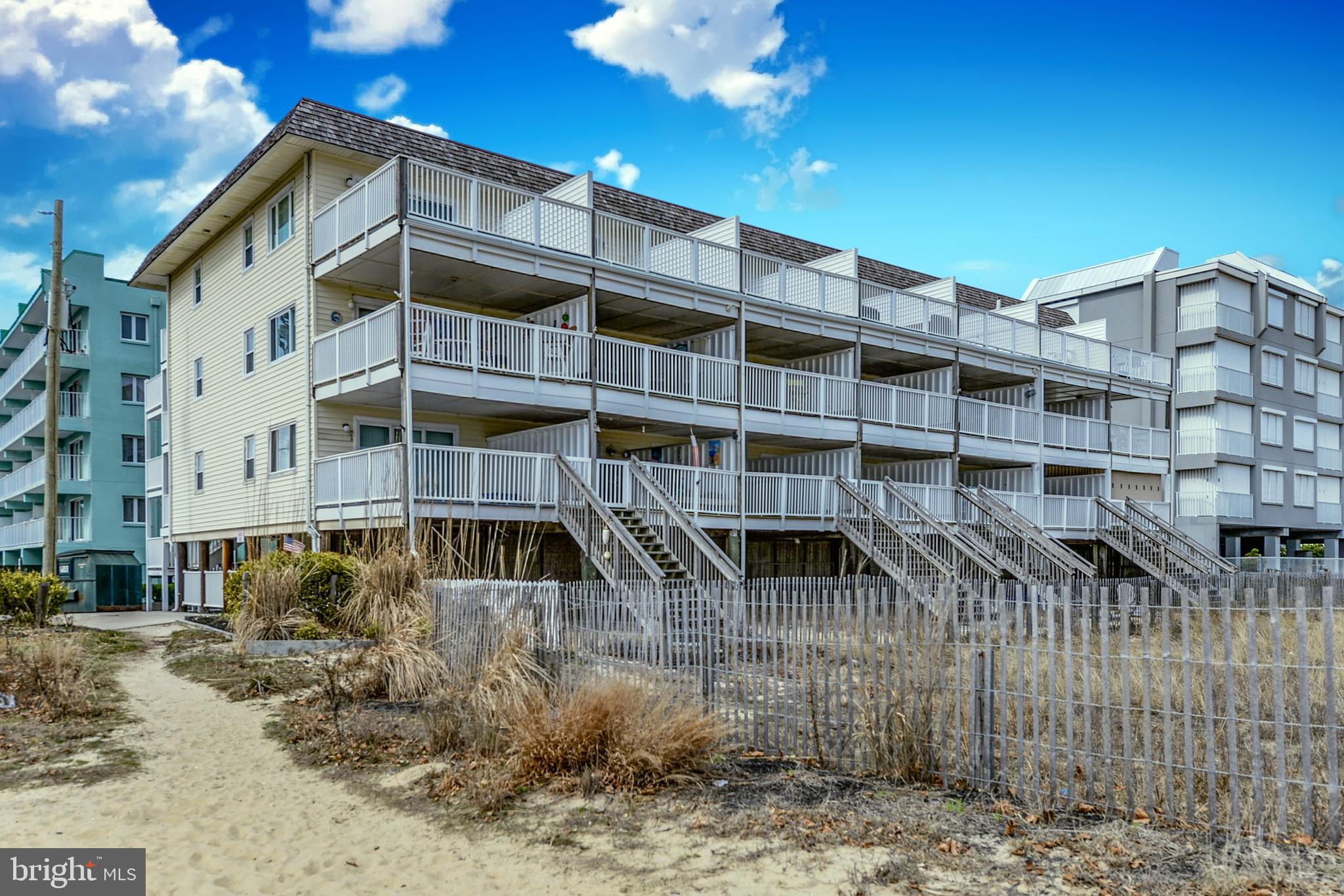 Oceanfront luxury living in this unparalleled direct oceanfront property. High-end furnishings. Kitchen designed with granite counter tops and stainless steel appliances. Newly renovated custom bathroom. Surround sound. One of the largest ocean front balconies in Ocean City with amazing oceanfront views. Come see this premier oceanfront gem! 2nd bedroom is technically a den. Convenient ground level storage closet! Home featured in HOW CLOSE CAN I BEACH HGTV filmed for season 2. Better yet, comes fully furnished, and ready to relax and enjoy the beach! What are you waiting for, this is the one!