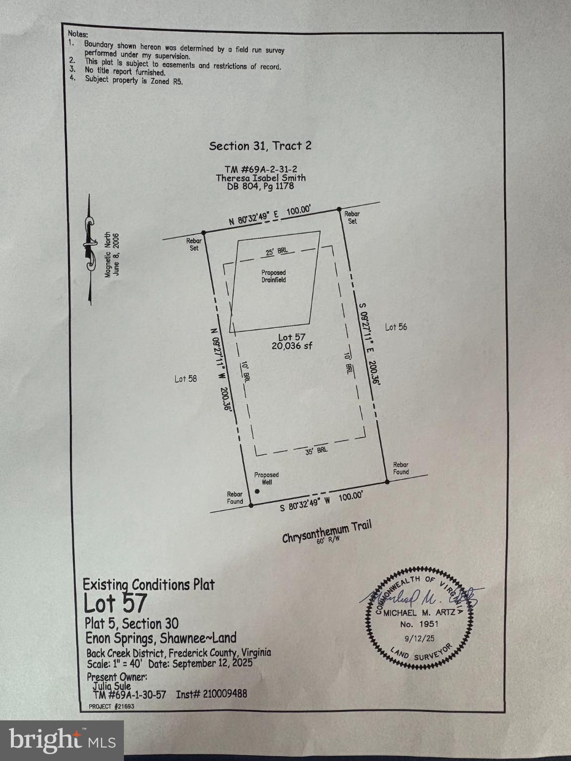 Lot 57 CHRYSANTHEMUM TRAIL