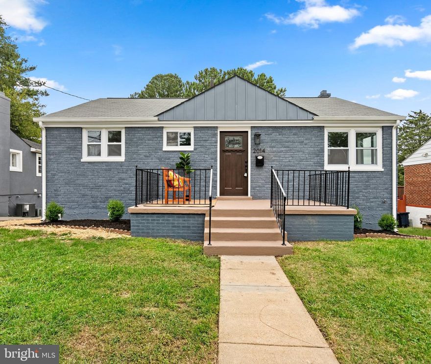 This move-in ready mid-century rambler has been completely renovated throughout! New kitchen, new bathrooms, new lighting, beautiful new hardwood floors, freshly painted inside and out. You’re welcomed by a lovely open-concept shared space - living and dining areas and a kitchen with stainless steel appliances, quartz countertops and a seating peninsula. The kitchen opens onto a sunroom - perfect for a home office or extra living space. The sunroom also has a door to the backyard offering great access for indoor/outdoor entertaining. Three ample bedrooms and a full bath complete the main level. The finished lower level has a big family room, a half bath, laundry, storage and access to the yard. Out back is a covered patio and a big fenced yard. A short walk to Sligo Creek Trail, Lewisdale Neighborhood Park, the Mall at Prince George's, and 1 mile from Metro. Nothing to do but move in and enjoy! Offer recieved. Any  offers apprecated by 5PM on Monday 10/09