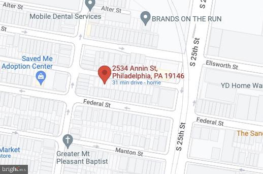 total square feet is 608. 16x38. Buildable lot available in sought after Point Breeze. New constructions on this and surrounding blocks.