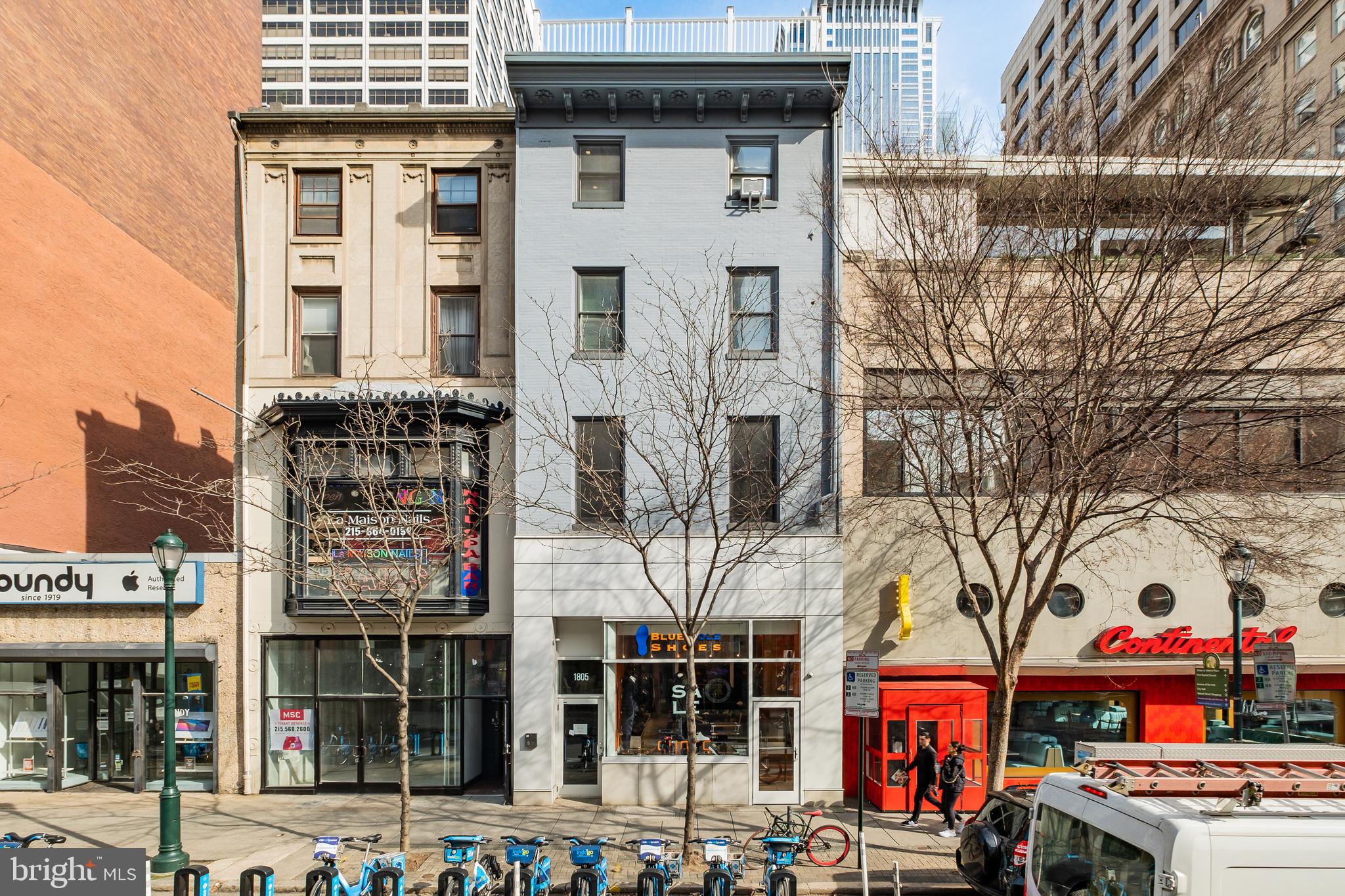 Investment opportunity with excellent passive income that has been tastefully renovated and well maintained. A multi-unit building in prime Rittenhouse Square, Philadelphia zoned CMX5. Fully occupied with 4 apartments and one flagship retail tenant who has approximately nine years remaining on a recently extended lease.
Total Operating Revenue Annually:$251,032
Total Operating Expenses Annually: $49,103
Total NET OPERATING INCOME: $201,930