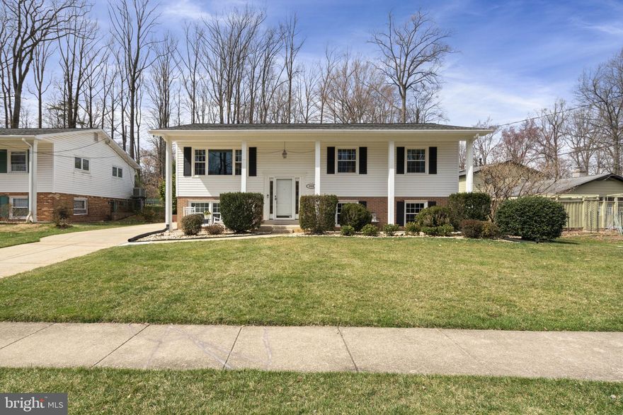 A must see beautiful home and property!  Truly a one of a kind home with a gorgeous, huge fully fenced backyard with a manicured lawn surrounded by privacy shrubs and lush greenery.  Enjoy the backyard view while sitting outdoors on your 350 square foot brick patio or indoors from your 400 square foot  family room off kitchen. Watch the flowers bloom in spring, the leaves fall in autumn, and the snowflakes fall in winter, a beautiful view year round while relaxing in the family room..  Whether you’re entertaining guests or relaxing with family and friends, the family room, adjoining brick patio, and huge backyard make this home second to none.
● Backyard includes a Creative Playthings swing set, shed, and beautifully manicured trees and bushes, growing on the perimeter of the yard that offer natural privacy on all sides.
● The family room off of the kitchen has a vaulted ceiling, 400 square feet of living space, that features large, double-sized Anderson casement glass windows. All windows have screens to enjoy the outdoor fresh air and nature's sounds. The family room features blonde Bella hardwood floor.  A sliding glass door leads from the family room to an expansive brick patio, approximately 17 X 20 feet in size. 
● The home’s lower level recreation and all rooms throughout  have Coretec luxury vinyl plank flooring installed in 2022 in Praline color, providing a bright and modern living space. There is an enclosed gas fireplace with blower, floor to ceiling white brick, mantle, and hearth. Ample recessed lighting.
● The home is protected by an ADT monitored security system.
● Customized  high-end Hunter Douglas window coverings are provided throughout the home.
● The downstairs bathroom was remodeled in 2022.
● A new roof  roof is 2018 with architectural-style shingles. 
● Remodeled en-suite owner's bath.
● New Bryant furnace installed May, 2023 plus 50 gallon State Proline water heater.
● AprilAire whole house humidifier.
● New interior 6-panel doors with brushed nickel hardware throughout.
● Newly refinished hardwood floors in the upstairs living area.
● Walk to Canterbury Woods Pool & nearby Long Branch Stream Valley Trail
● Easy access to Beltway, HOT lanes, VRE, Metro, and walk to Pentagon Metro Bus.
● Beautifully landscaped front, sides and rear.
● Security flood lights front/rear
● Kitchen remodel  with Merillat cherry cabinetry, large capacity stainless steel LG refrigerator with 
    in icemaker (2024), KitchenAid dishwasher, KitchenAid gas range with overhead microwave.
● Interior decorated in soft gray tones, plus crown molding in formal areas. 
● Large sized  capacity Samsung Washer/LG Dryer in Utility/Storage , convenient laundry sink and access access door to exterior.
● Canterbury Woods is a sought-after community in Fairfax County with a top tiered school pyramid of Woodson High, Frost Middle, and Canterbury Woods E.S.
● Canterbury Woods E.S. offers a Level IV AAP program. Woodson High School  is one of the top 20 ranked high schools in Virginia,

Approximately 2400  square feet which included all living areas in lower level.