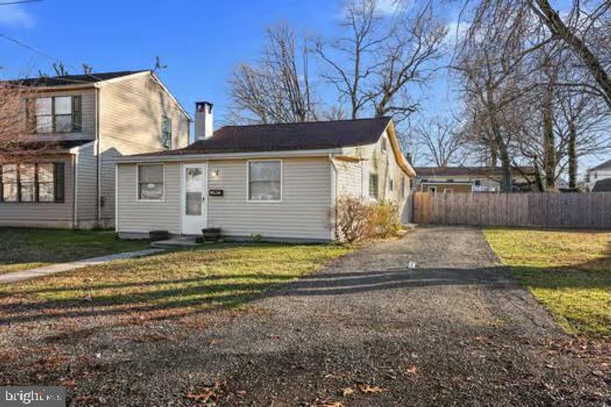 Welcome to Croydon Neighborhood !!! This is a Very Unique and rare find and a builder's dream. Single with 2 Bedroom and 1 Full Bath Rancher, This home has a gigantic rear yard with double shed sitting on 75.00 x 127.00 of land.  All of rear yard is fenced in. This house was nicely updated less than a years ago, You'll Also Love the modern laminated flooring throughout the house & Recessed Lighting and updated bathroom, Approx 4 years old roof. Close to Neshaminy State Park and marina, train station and major PA & NJ interstates.!!!This home will not last long - Make your appointment today!