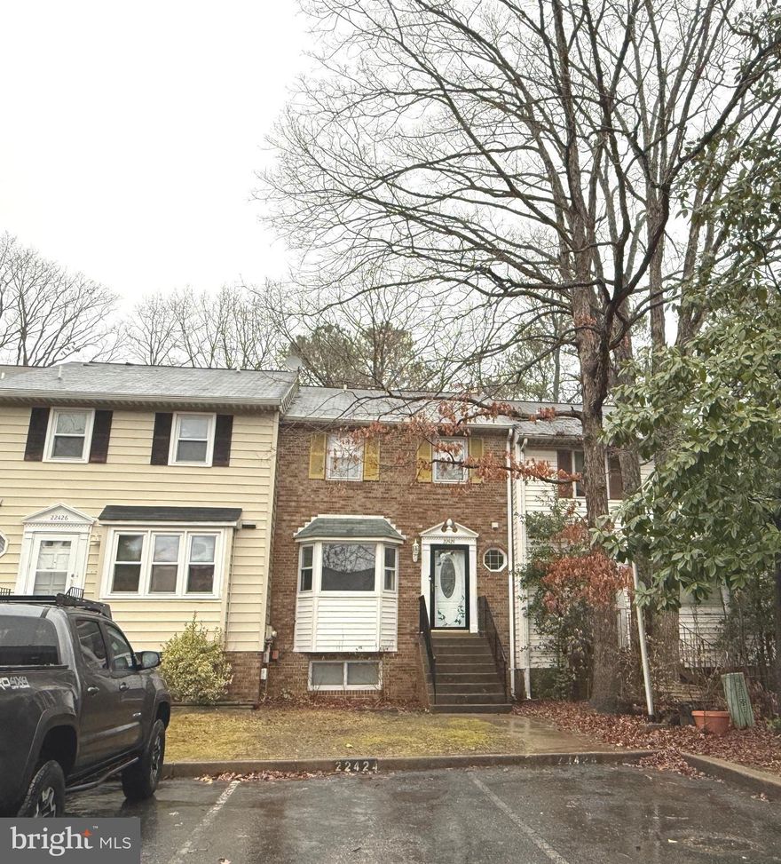 Welcome to 22424 Greenview Ct! This well-maintained townhome offers a spacious 1,290 sq ft layout featuring 3 bedrooms, 2 full baths, and 2 half baths. Additional amenities include a fenced rear yard with a deck and shed, a large unfinished basement for extra storage, an In-unit washer and dryer, central air conditioning, and 2 assigned parking spaces. Located in a friendly neighborhood conveniently close to restaurants, schools, and shopping centers. It’s also just an 8-minute commute to NAS Patuxent River, making it an ideal choice for military personnel or anyone seeking a quick journey to work.  Don’t miss this opportunity to make this charming townhome your new home. Schedule a tour today and experience the comfort and convenience that awaits you! Excellent credit min 700 credit scores, a non-refundable credit check is required, and strictly no smoking is allowed.