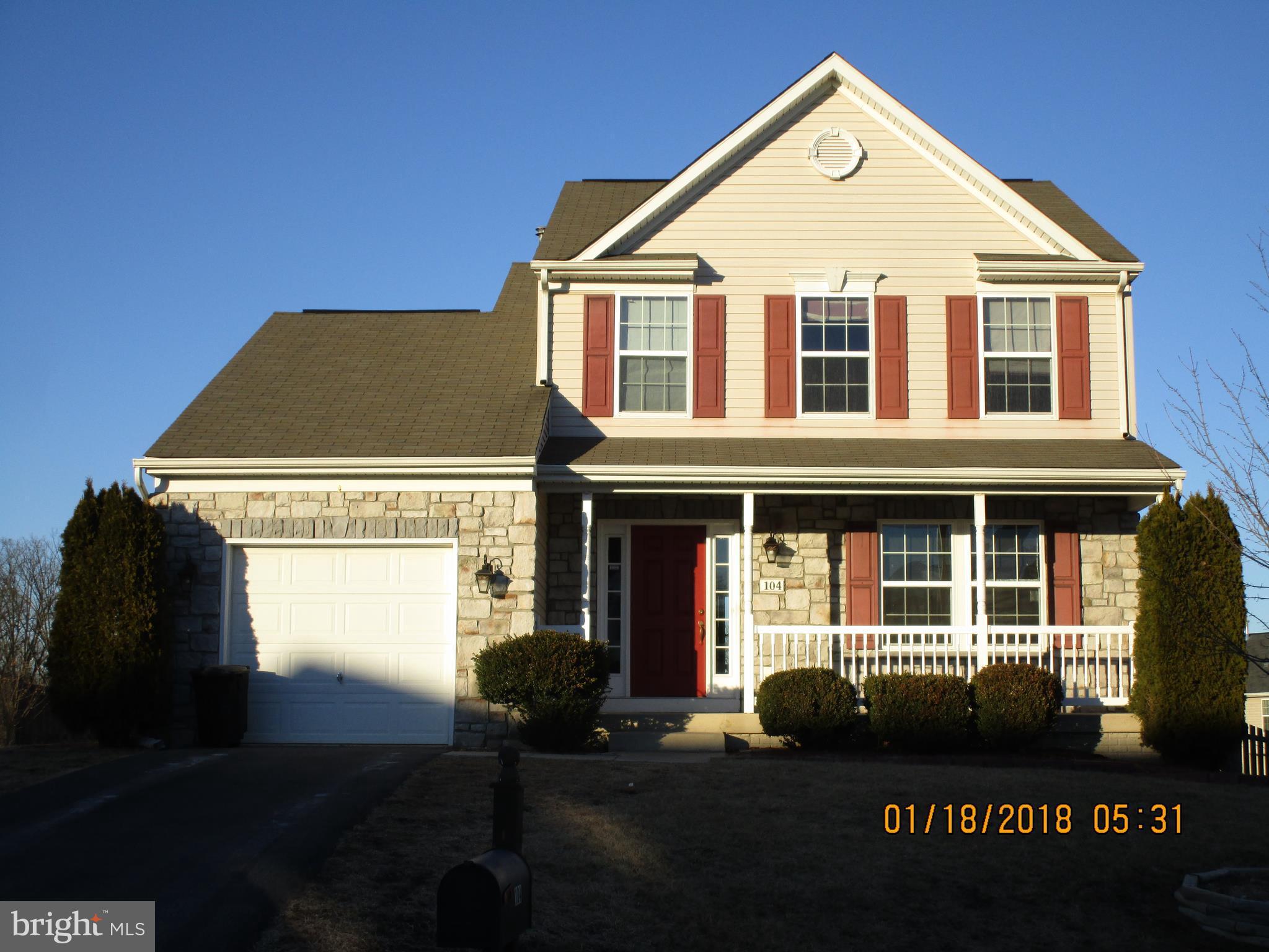 Newly remodeled colonial with full unfin. bsmt. w/bath rough-in. 3BR/2BA, fenced backyard, nice patio, front porch. Family room w/gas fireplace.Beautiful kitchen w/granite countertops and center island. New carpet and paint. 1-car garage. Great commuter location and good proximity to grocery shopping, restaurants and Rt. 9 bypass.
