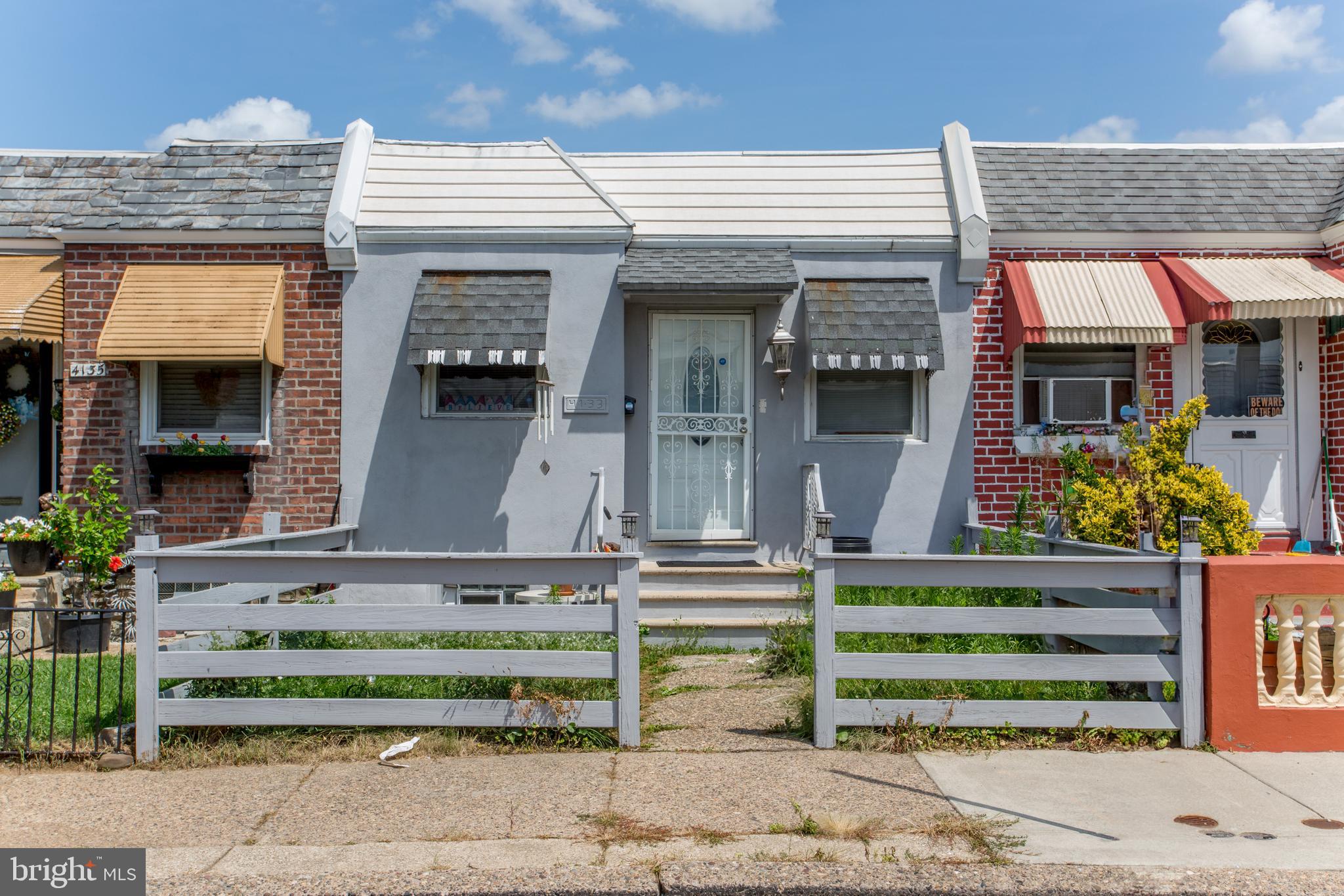 Discover this beautifully renovated 2-bedroom, 1-bath ranch-style home nestled in the desirable Feltonville neighborhood of Philadelphia. Just blocks from scenic Juniata Park, local playgrounds, and the golf course, this home offers the perfect blend of convenience, charm, and modern living. Step inside to a sunlit, open-concept living space featuring rich hardwood floors and stylish recessed lighting throughout. The spacious living room seamlessly flows into an updated eat-in kitchen, perfect for hosting family and friends. Two generously sized bedrooms and a fully renovated hall bathroom complete the main level, along with direct access to a fenced-in backyard. Ideal for outdoor entertaining, gardening, or simply relaxing in your own green oasis. The expansive full basement spans the entire footprint of the home and offers ample storage space. Situated just one block from public transportation, 4133 Lawndale offers an easy commute to Center City Philadelphia or Cherry Hill, NJ. With all major updates complete and move-in ready, this is the one you’ve been waiting for! Schedule your showing today!