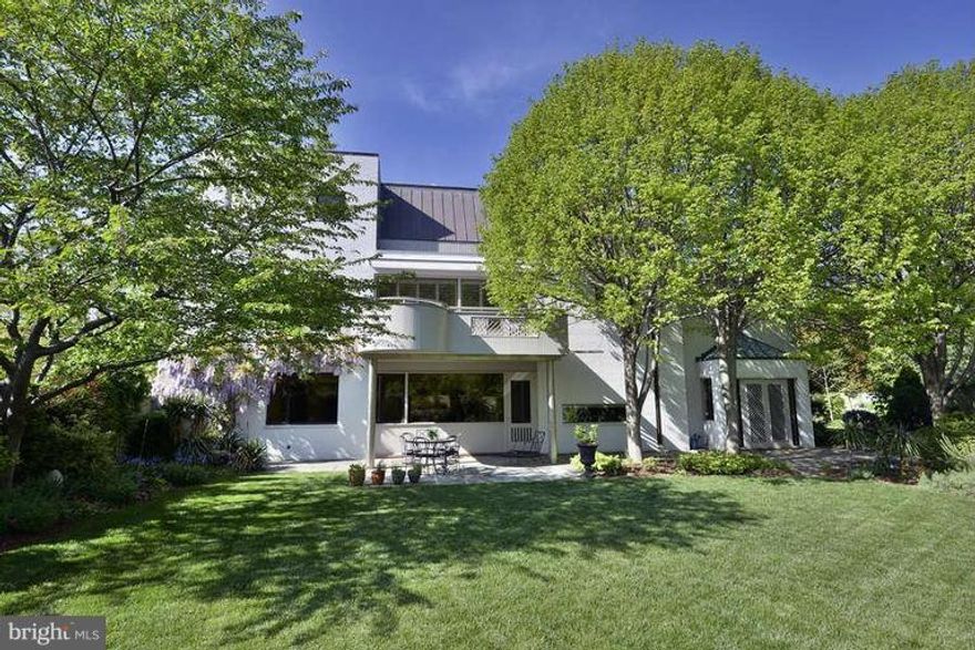 Iconic, striking modern classic by Win Faulkner, adj. to Rosedale Conservancy. Sun-filled open floor plan w/lg, walledpool-sized garden. Fabulous master ste, BR w/BA, and den on 2nd floor; 2BR each w/private bath and shared "homework" space inbetween. Finished lower level with bathroom and garage. Located at NE corner of Newark and 36th. *No public opens*