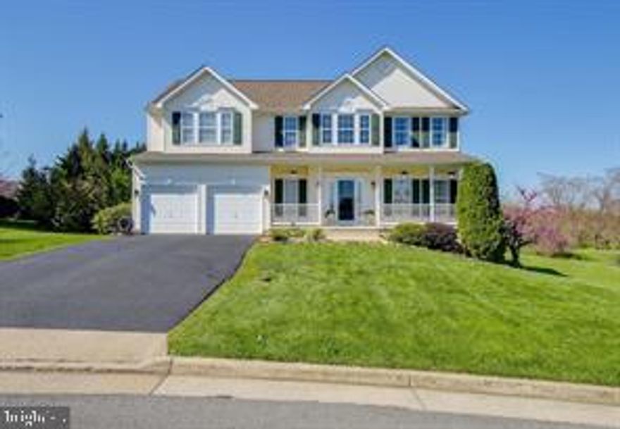 Welcome to Locust Hill !!  Ideal for the avid golfer backing up to the 8th hole Tee box. Fabulous back yard that features large deck and also covered screened porch with golf course view.  Best of both to enjoy outdoors on each side of family room.  Fully fenced rear yard with gate.  Patio with additional storage and electric. Step inside and you will see a beautiful open floor plan off kitchen.  Remodeled kitchen won't leave you dissappointed.    Extra large island with granite, upgraded appliances are the eye catchers.  Enjoy large family room off kitchen with vaulted ceiling with recessed lighting.  Den / office off kitchen.  Additional living room and formal dining room all on main level.  Upper level offer 4 large bedrooms and 2 full baths.  Lower level is an improved basement with dry wall started, rough in plumbing for 3rd full bath,  newer HVAC as well as new arch roof in 2019.   Schedule your tour today !