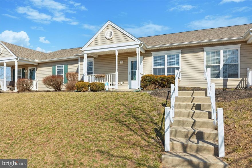 Welcome to effortless living in Manatawny Village, Pottstown's premier 55+ community for active adults! This charming one-story home features 2 spacious bedrooms, 2 baths, and an attached one-car garage. Enjoy an open living space with a bright kitchen, a cozy living room, and a rear patio perfect for relaxing. The primary bedroom boasts an en-suite bath with dual vanity and ample closet space. With condo fees covering lawn care, snow removal, and exterior upkeep, you can enjoy a low-maintenance lifestyle. Located near major routes, shopping, and entertainment, this home offers comfort, convenience, and community—make it yours today!