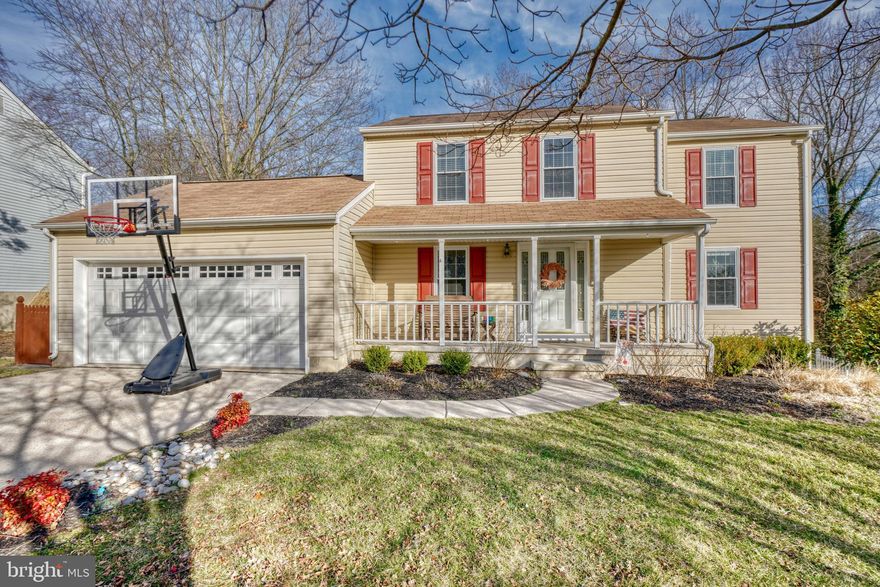 WONDERFUL 4BR, 2.5 COLONIAL WITH 2- CAR GARAGE IN PERRY HALL!  SPACIOUS MAIN LEVEL LAYOUT OFFERS OPEN FOYER, HALF BATHROOM, LARGE SEPARATE LIVING ROOM, FORMAL DINING ROOM  AND IMPROVED KITCHEN WITH CORIAN COUNTERS AND NEWLY  BUILT BUTLERS PANTRY!  CHARMING FAMILY ROOM WITH VAULTED CEILINGS,  WOOD-BURNING FIREPLACE WITH STONE SURROUND AND MANTEL PLUS FRENCH DOORS LEADING TO SCREENED-IN DECK (REBUILT IN 2016). PRIMARY BEDROOM WITH CATHEDRAL CEILING, PRIVATE UPDATED BATHROOM AND WALK-IN CLOSET.   UPPER LEVEL HALLWAY SKYLIGHT AND UPDATED HALL BATHROOM. LOWER LEVEL CLUB ROOM WITH SEPARATE BASEBOARD HEAT AND FRENCH DOORS TO REAR PATIO. LARGE LAUNDRY ROOM/ STORAGE. HVAC NEW 2019.  ENTIRE MAIN LEVEL AND UPPER LEVEL FRESHLY PAINTED IN 2020.  NO HOA!