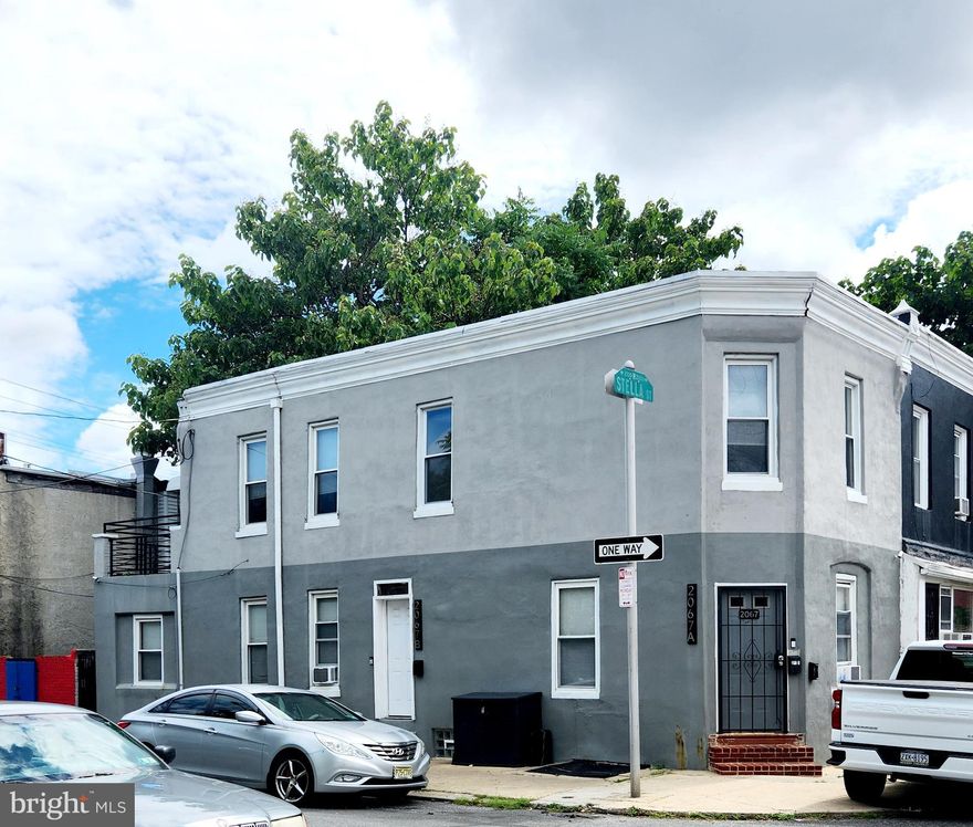 Discover this charming Strawberry Mansion gem offering over 1400 sqft of recently updated living space. Each unit has 2 bedrooms and one bath. Unit 1 was completely renovated, featuring new wood flooring and a modern kitchen and bathroom. Unit two has an updated kitchen with stainless steel appliances and a wall-mounted fireplace. Just through the kitchen is a stunning deck over the rear of the property. Situated just minutes from Temple University and downtown Philadelphia, this home provides easy access to North Philadelphia Train Station, Allegheny Metro, and Broad Street (Rt. 611). With a Walk Score of 70 and a Transit Score of 63, you’ll find local markets, shops, eateries, and parks all within walking distance. Nearby Kenderton Elementary and Strawberry Mansion High School cater to families, while close proximity to Temple University Hospital and Shriners Hospital for Children adds peace of mind. This property promises growth potential without the crowd. Plus, CMX-1 zoning allows for a commercial component, making it a versatile investment opportunity. Don’t miss out on this prime Philadelphia location!