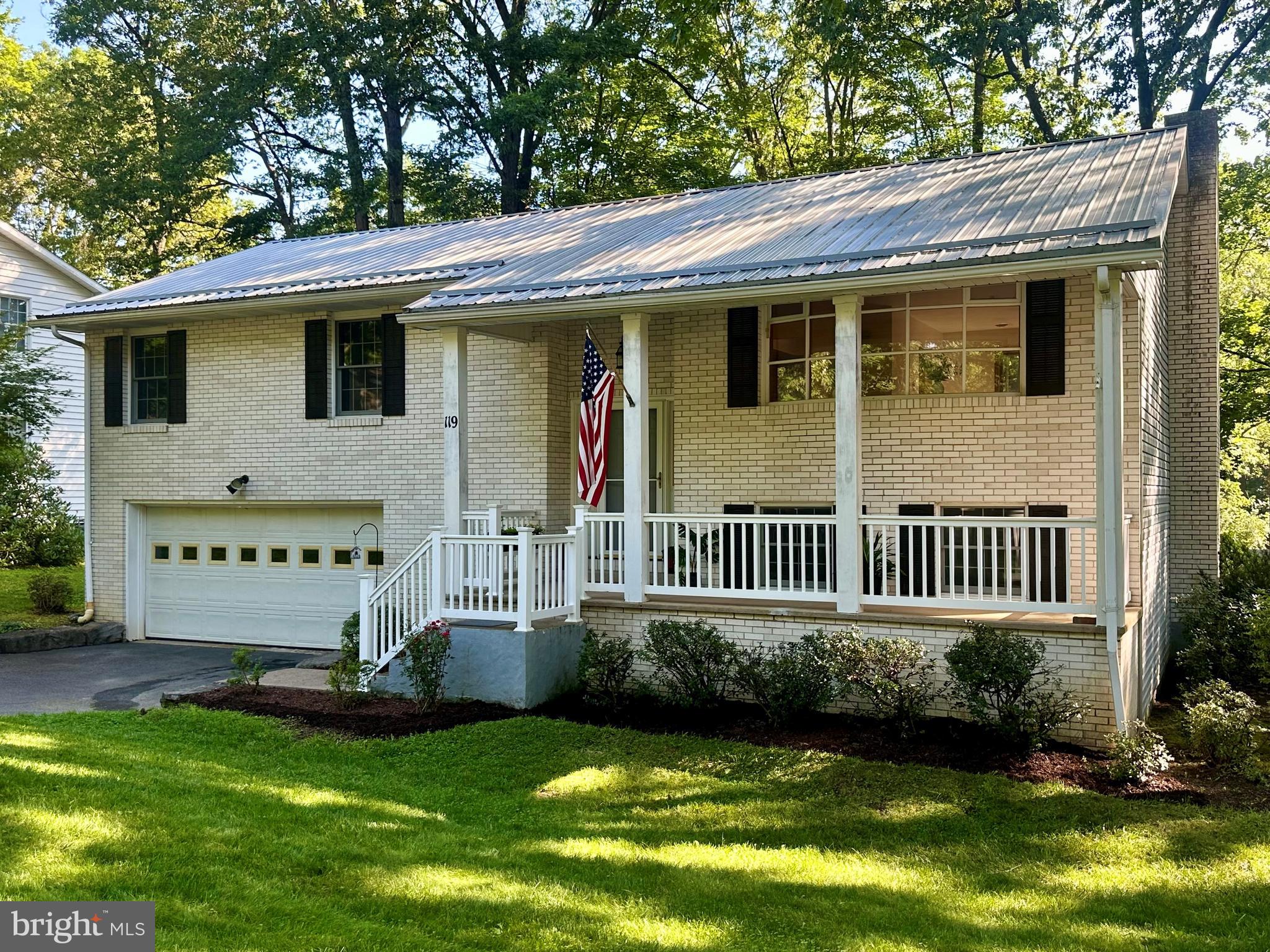 Location…Location…Location…Cherry Ridge Road in Park Forest is a quiet, peaceful street that accommodates an easy, convenient lifestyle. Nearly everything is accessible via foot, bike, or a short car ride! This well-maintained, affordable property is perfect in its current state and priced below market to accommodate cosmetic upgrades if that is important to you! The big-ticket items have all been done! Enjoy the newer heating system and central air, new metal roof, updated replacement windows/slider, and siding, as well as a new hot water tank. Move in and enjoy or make changes with peace of mind; the market will accommodate updates on resale. The main floor boasts a generous kitchen, living room, and dining room with access to a large deck with plenty of built-in benches to relax and enjoy the beautiful settings. Step back inside and down the hall to three bedrooms, including the owner's bath and a large family bath. The lower level consists of a cozy family room with a beautiful brick fireplace, a functional brick hearth, and a walk-out slider with a half bath nearby. Work from home with ease in the lower-level flex space or use as in-law quarters. Stay organized upon entering the house with a large storage/mud room and laundry area off the two-car garage. The semi-private flat backyard is perfect for outdoor enjoyment. The upper deck leads to the back yard via a staircase, and the concrete patio below offers more outdoor space options. This property offers tremendous details that will be provided to the new owner. Gas line at the street for easy hookup.