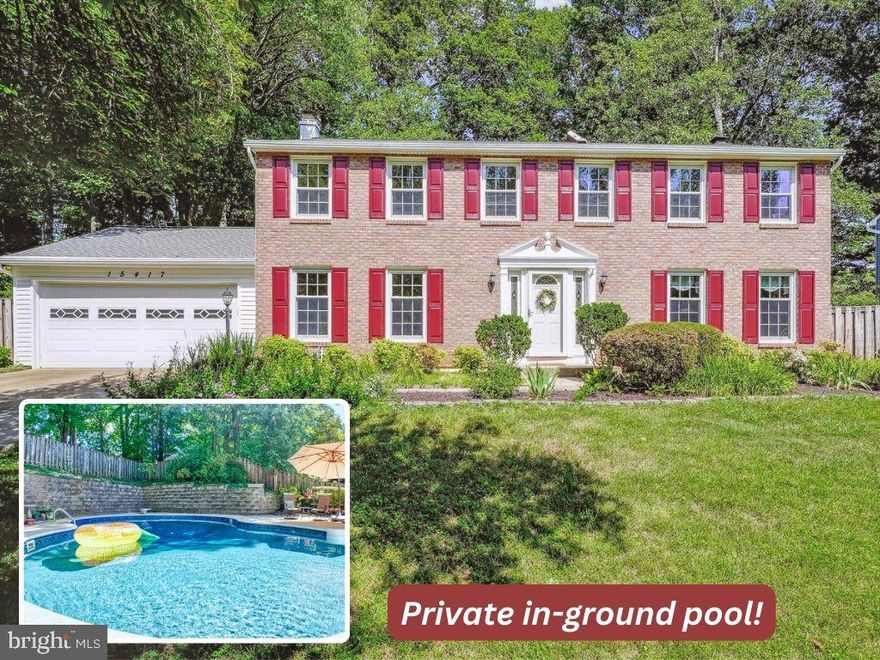 Coastal Classic colonial with 5 bedrooms all upstairs and a gorgeous personal oasis in-ground POOL in the private backyard! Having a private pool and walking to the beach and to school will be a total lifestyle enhancement all around! The entire property has been so well cared for inside and out. The pool has a newer liner and features a diving board and a solar powered heater, a new pump and a newer filter that was just installed last summer! Available for a quick close so you can enjoy the pool this summer! This is a choice location within the community of Lake Montclair as you have access to one of the three private sandy beaches right in the cul-de-sac as well as a short walk down Golf Club to the path to the main beach in the community that hosts all the events! Henderson Elementary School is at the top of the street and has an award winning stem program. No need to wait in anymore car rider lines! Step inside and enjoy the open floor plan on the main level with seamless hardwood floors, pretty custom windows and a gas fireplace. The wall between the living room and family room has been opened and features large archways with built-in shelves and lighting for your library and family treasures. The kitchen was custom built with high-end cream cabinetry crisp on-trend white appliance package and a large prep island with built-ins. The easy-care coastal corian counters ad function and charm to this pretty space that also features a large garden window for your herbs and flowers, and a lovely breakfast area with oversized bay window looking out at your pool. An expansive pantry area also houses your washer and dryer for convenience and the powder room is right off of the garage so you can have your pool guests easily access the facilities without getting those pretty floors all wet! There is a traditional formal dining room too as your home is perfect for entertaining! The foyer is open and sun-filled and leads you to your hardwood main staircase. Upstairs is the best bedroom layout! The primary suite has a dressing area, with a walk-in closet and skylight and a second sink with lots of storage. A second skylight is in the bathroom and there is a walk-in shower too. The hall bath has been opened up with another skylight and plenty of counter space. All four additional guest rooms are a great size too and one is attached to the primary suite which can offer the flexibility of a home office, nursery or the closet of your dreams. Love the natural light from the solar tube in the hallway! Stepping down to the lower level is a partially finished basement with an expansive rec room and your pool table conveys as if this home wasn't fun enough already! There is another home office/den space down here that could function as flexible guest space should you need it after all those pool parties or make it a home gym! A large storage room also features a bonus pellet wood stove for a bonus energy efficient extra, and should you ever need it...a backup to the electrical HVAC system with it's own chimney.  Brand new water heater too! 
Just down the street to Lake Montclair! Your amenities include a 109-acre stocked lake with 3 sandy beaches, boat ramp, boat storage, fishing piers, playgrounds/tot lots, ball fields, exercise stations, new dog park, 18-hole golf course with full-service Country Club, ...the list goes on!. Easy access to I-95 and nearby commuter lots/buses make it easy to commute to DC, the Pentagon, and beyond. Special financing is available through Project My Home to save you money on closing costs. Home is currently enrolled in a premium home warranty with the option to transfer to buyer at closing.