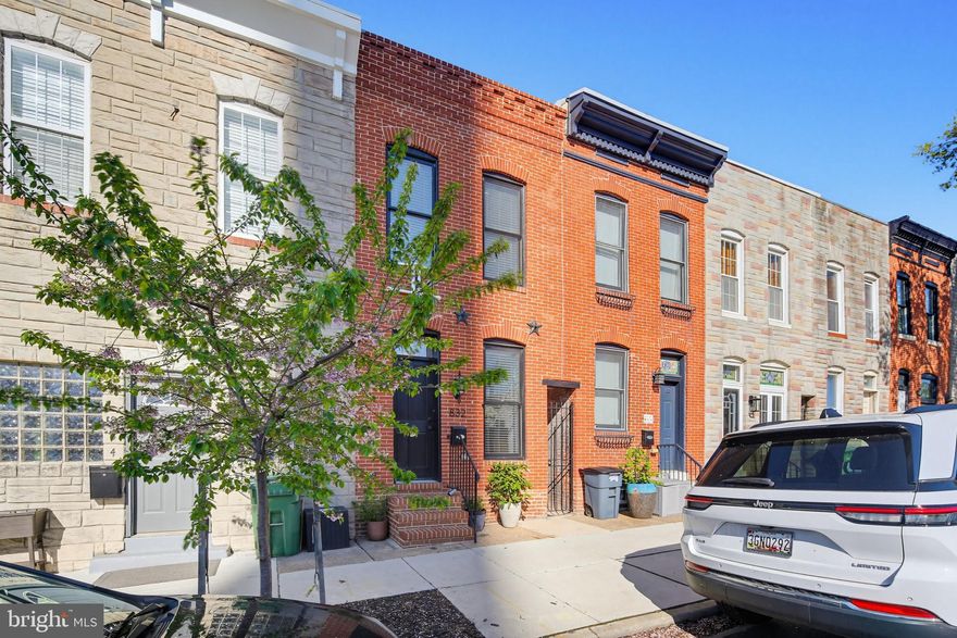 Welcome to 832 S Luzerne Avenue—an exceptional CHAP renovation completed by Building Character, with approximately six years of valuable CHAP tax credit remaining. PARKING and ROOFTOP DECK.

Ideally situated in the heart of Canton, this sun-filled home offers three levels of thoughtfully designed living space. The main level features a spacious living room with exposed brick, a dining area, and a sleek, modern kitchen—perfect for both everyday living and entertaining.

Upstairs, you’ll find two generously sized bedrooms and two full baths, along with convenient hallway access to a private rooftop deck—an ideal retreat for relaxing or hosting guests.

The fully finished lower level adds versatility with an additional bedroom, perfect for a guest space, office, or gym, along with a third full bath and ample storage.

Throughout the home, you’ll appreciate high-end finishes including custom tile work, trim, and paint, as well as a whole-house audio system for enhanced living.

Additional highlights include one-car parking in the back and an unbeatable location! - Just a short walk to Safeway, the waterfront, Canton Square, and Patterson Park.

This is city living at its finest—modern comfort, historic character, and prime convenience all in one. Make it yours!