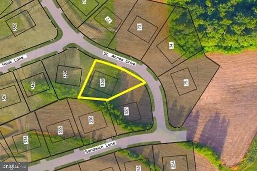 Lovely home site available in Penn National Community! Build your dream home in the Saint Annes neighborhood. No master association fees, no required time frame to build. You can work with a Penn National approved builder and create a custom floor plan. Neighborhood is subject to covenant restrictions and guidelines. Walkable community offers 36 holes of 4-star gold, outdoor pool, tennis/pickleball, yoga, community garden, 40 + social clubs, restaurant/bar, and so much more!
