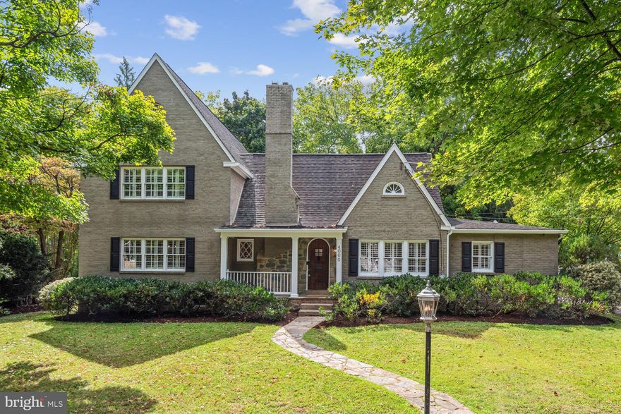 Charm Galore! Grand 5 bedroom, 4.5 bath home on Chevy Chase View’s only cul-de-dac!

Situated on a peaceful cul-de-sac in Kensington’s highly desirable Chevy Chase View neighborhood, this beautiful sunny 5-bedroom, 4-full-bath & 1-half-bath home sits on a 0.31-acre lot. With its brick and stone façade and newly updated amenities, this 4,000+ square-foot home is freshly painted and move-in ready.

As you walk up the stone entry path and open the special front door, you'll enter an inviting living room with a wood-burning fireplace and a formal dining room with arched openings and windows adorned with plantation shutters. The stunning original hardwood floors were refinished in 2024 and flow throughout the main level's open floor concept. The plan provides an excellent entertainment space between the family, kitchen, and dining rooms. The main floor also has a separate home office and an additional private and secluded bedroom with ensuite bath, perfect for those looking for a main-level living. This room is also ideal for an in-law’s suite, office, studio, kids’ playroom, or whatever your family’s needs.

Enter the kitchen with its 18-foot island that makes entertaining a breeze and accommodates seating for a large group at dinner or homework time. The cabinetry extends to the ceiling which accentuates the grand size of the room. The built-in desk station and bar area make this the true hub of the home. Open to the kitchen is the sunny family room, with French doors that open onto the back deck, overlooking the patio and flat fenced-in backyard. Also accessed by way of the back deck is the huge mudroom/laundry room, complete with cubbies which is the perfect catch-all area.

As you ascend the stairs to the second floor, you'll discover four additional bedrooms and three full baths. The primary suite with its vaulted ceilings features a walk-in closet, and bathroom with large walk-in shower and double vanity. All bedrooms are spacious, each unique in design and have ample closet space. A bonus room on this floor welcomes you with large glass French doors and is a flex space, perfect for a playroom, upper-level kid family room or office.

The walkout lower level, with access to the back yard, is finished with new LVT flooring and is the perfect spot for the Xbox, TV room or exercise space. On this level you will also find a very generous storage room with shelving, refrigerator, commercial-size freezer, and a separate toilet room.

The large fully fenced-in yard has space enough for any backyard game or large gathering. This home also has a 2-car detached garage.

This location in Chevy Chase View is a short walk to Rock Creek Trail, Kensington’s Shopping Center and eateries and is just a short drive to 495, 270, downtown Bethesda and Washington, DC. Welcome Home!