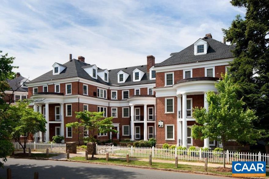 Beautiful, historic 1 bedroom available now.  Features Hardwood Floors Dishwasher Microwave Disposal Range Refrigerator Balcony/Patio/Deck Air Conditioning  These apartments feature a large living room with built-in bookcases, and large kitchen with a pantry, dishwasher and microwave. These apartments also include a dressing room and full bathroom. Each apartment has hardwood floors, balcony, mini-blinds, and a heat pump unit for heating and cooling. Parking is by permit only on University Circle. Laundry facilities are located on-site.  A $120 monthly utility fee will be charged for internet, water, gas (hot water) and trash collection. Utilities Resident Connects: Electricity, Gas (Cooking), & Cable (if desired).  All square footage and room measurements are approximate.