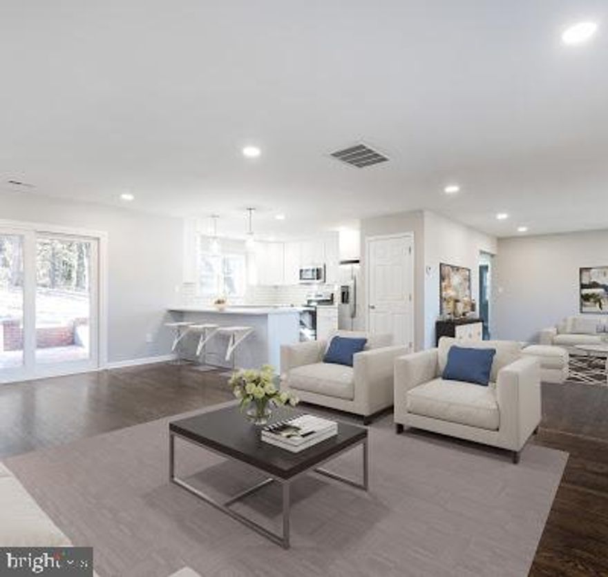 Fantastic pristine new Rebuild-like a new house but not as expensive.  All mechanical systems are new. New: recessed lights, hardwood, roof, baths, Kitchen with marble countertops.  Gorgeous rebuilt brick patio area.  2 car attached garage.  Huge yard in pastoral setting yet only minutes to stores